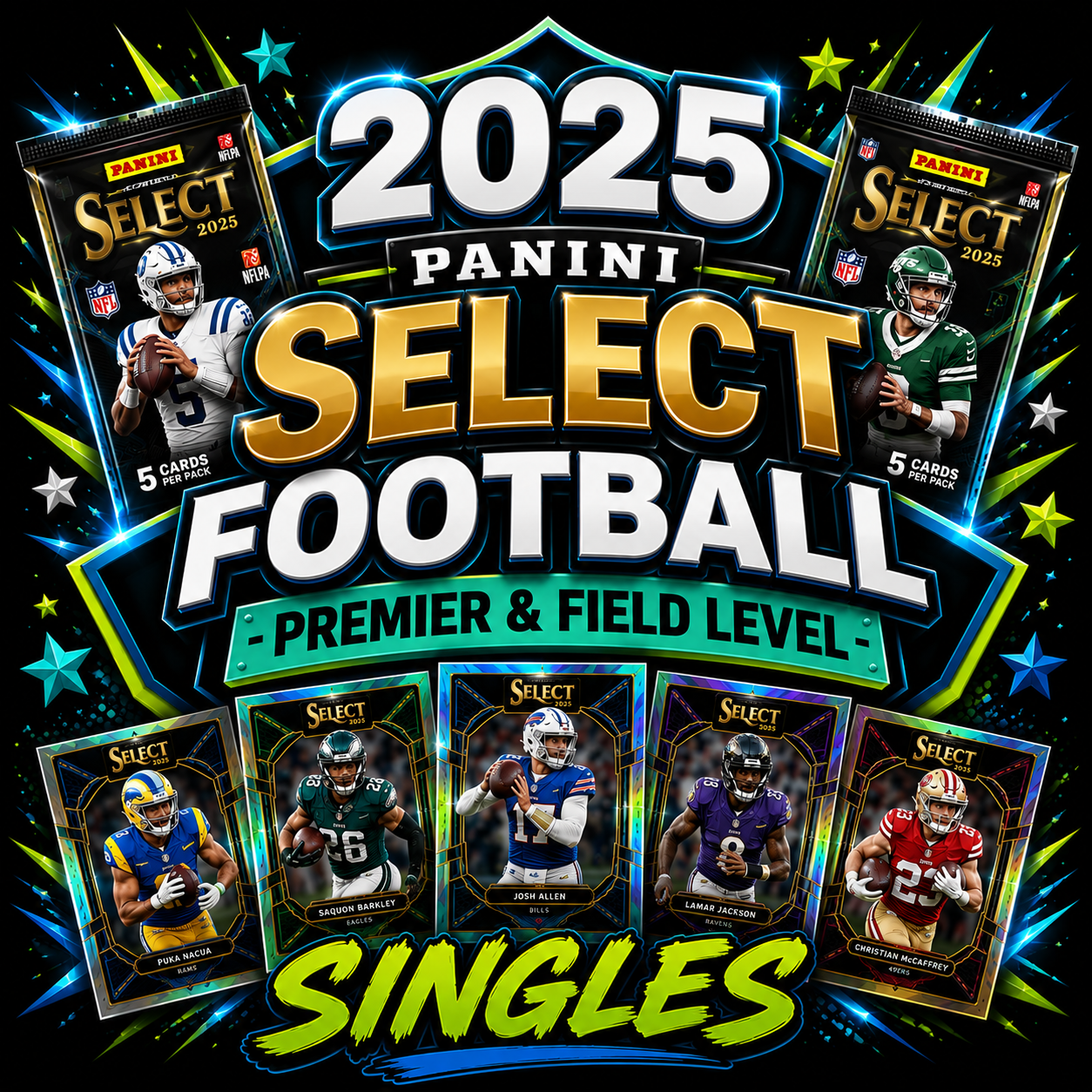 2025 Panini Select Football - Premier & Field Level