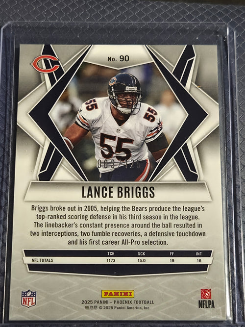 2025 Panini Phoenix Lance Briggs #90 Bronze Hyper /125