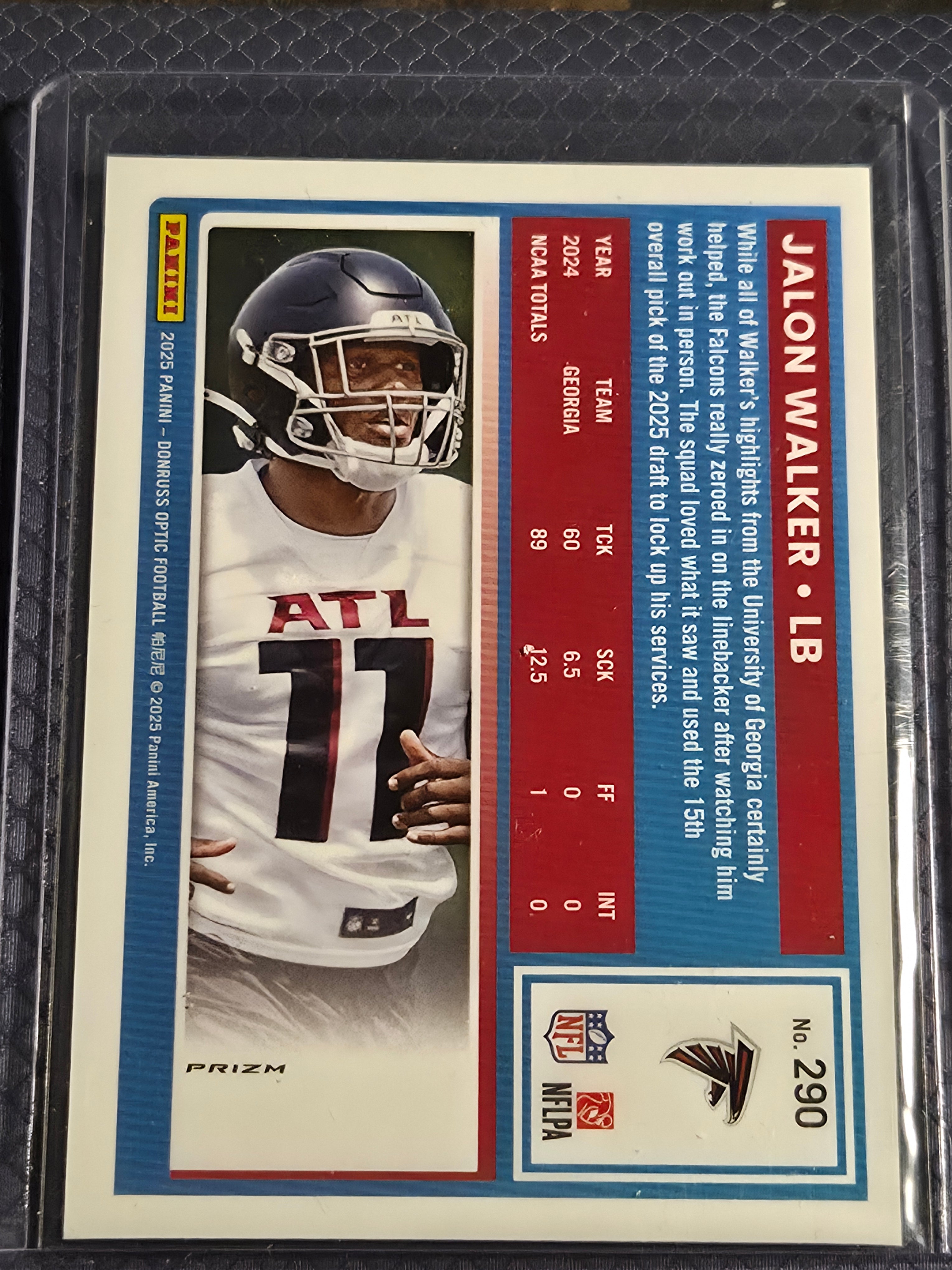 2025 Panini Optic Jalon Walker #290 Holo Silver Rookie