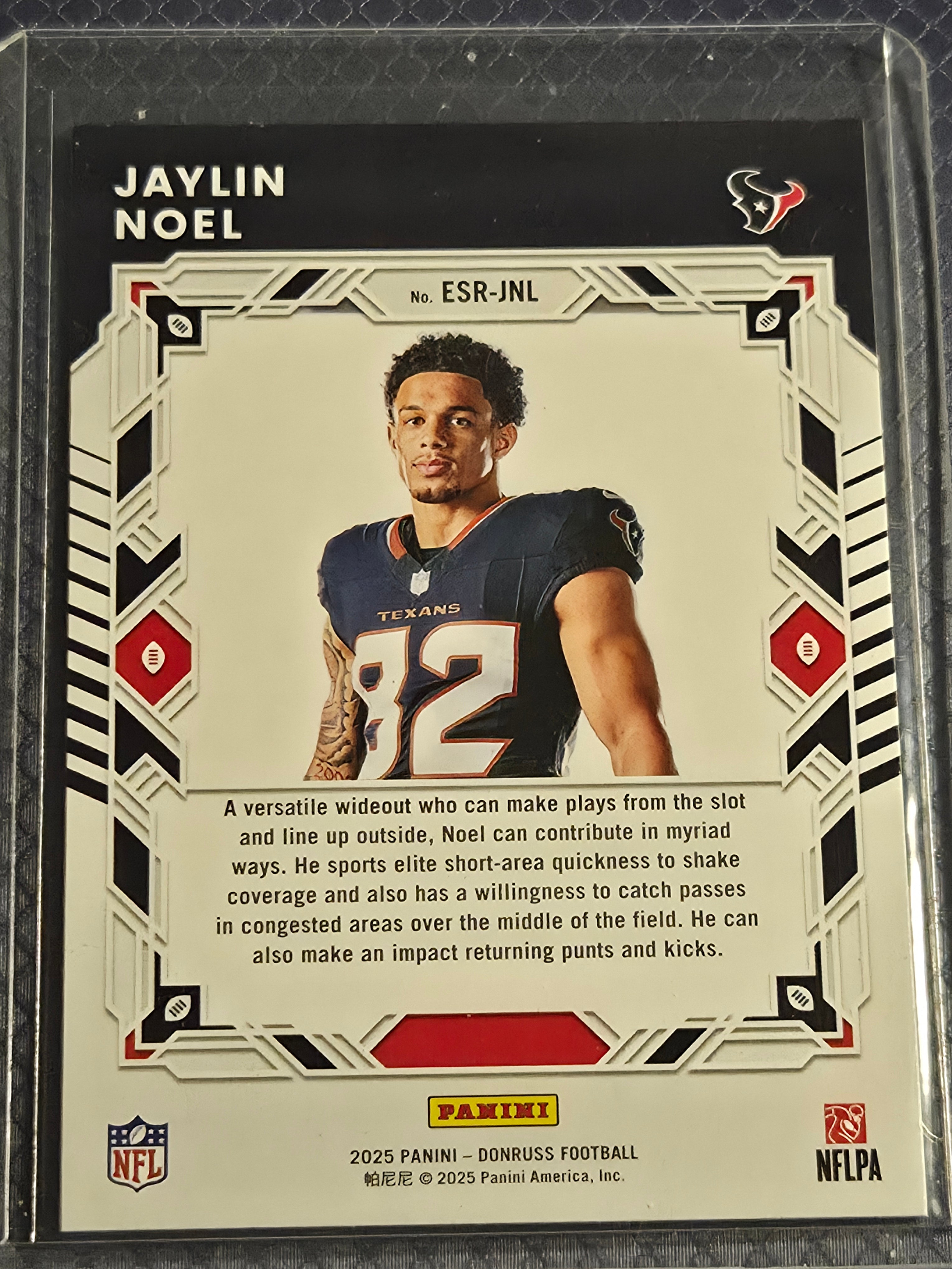 2025 Panini Donruss Jaylin Noel ESR-JNL Elite Series Rookie NMT-MT
