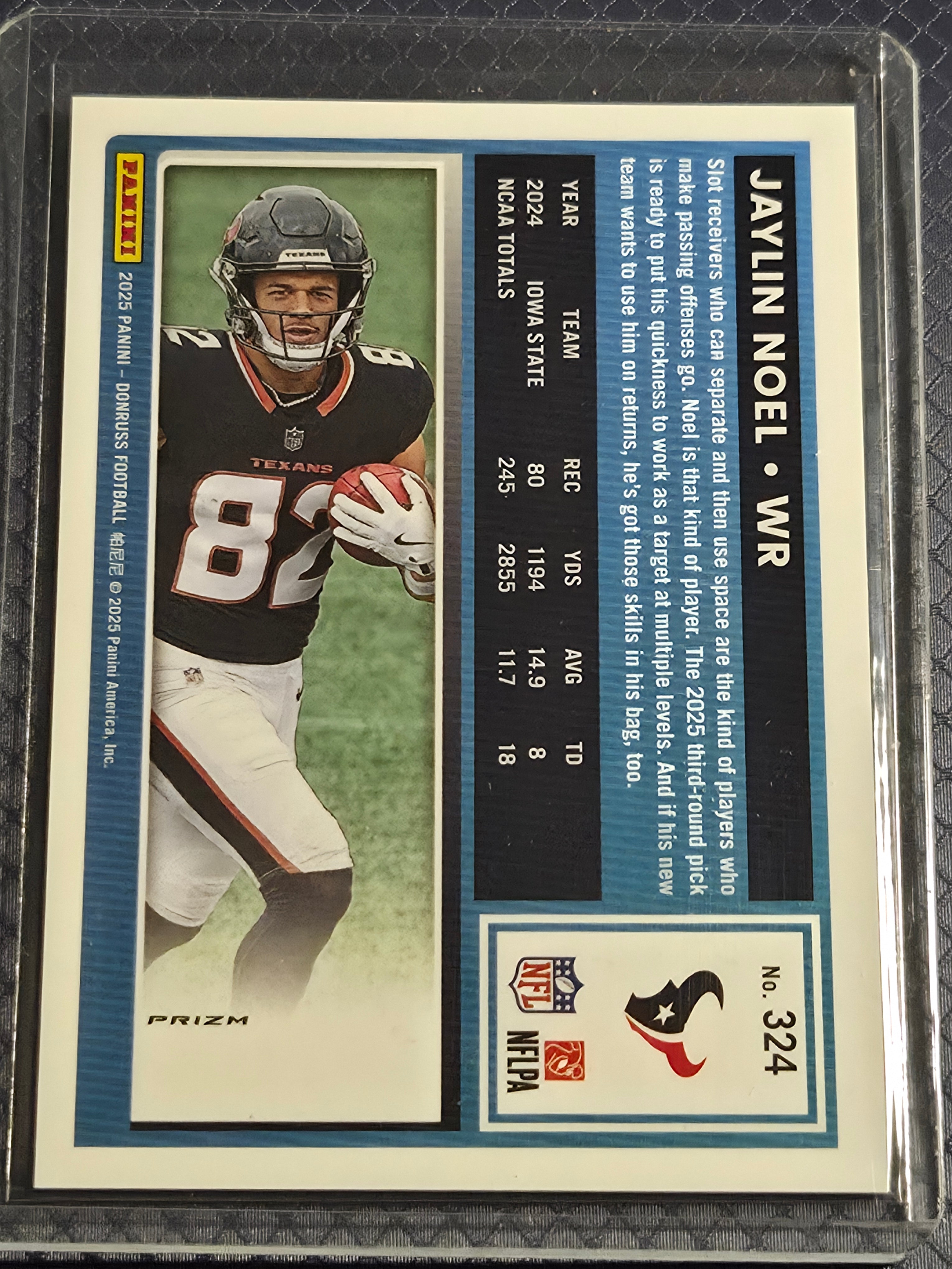 2025 Panini Optic Jaylin Noel #324 Red Wave