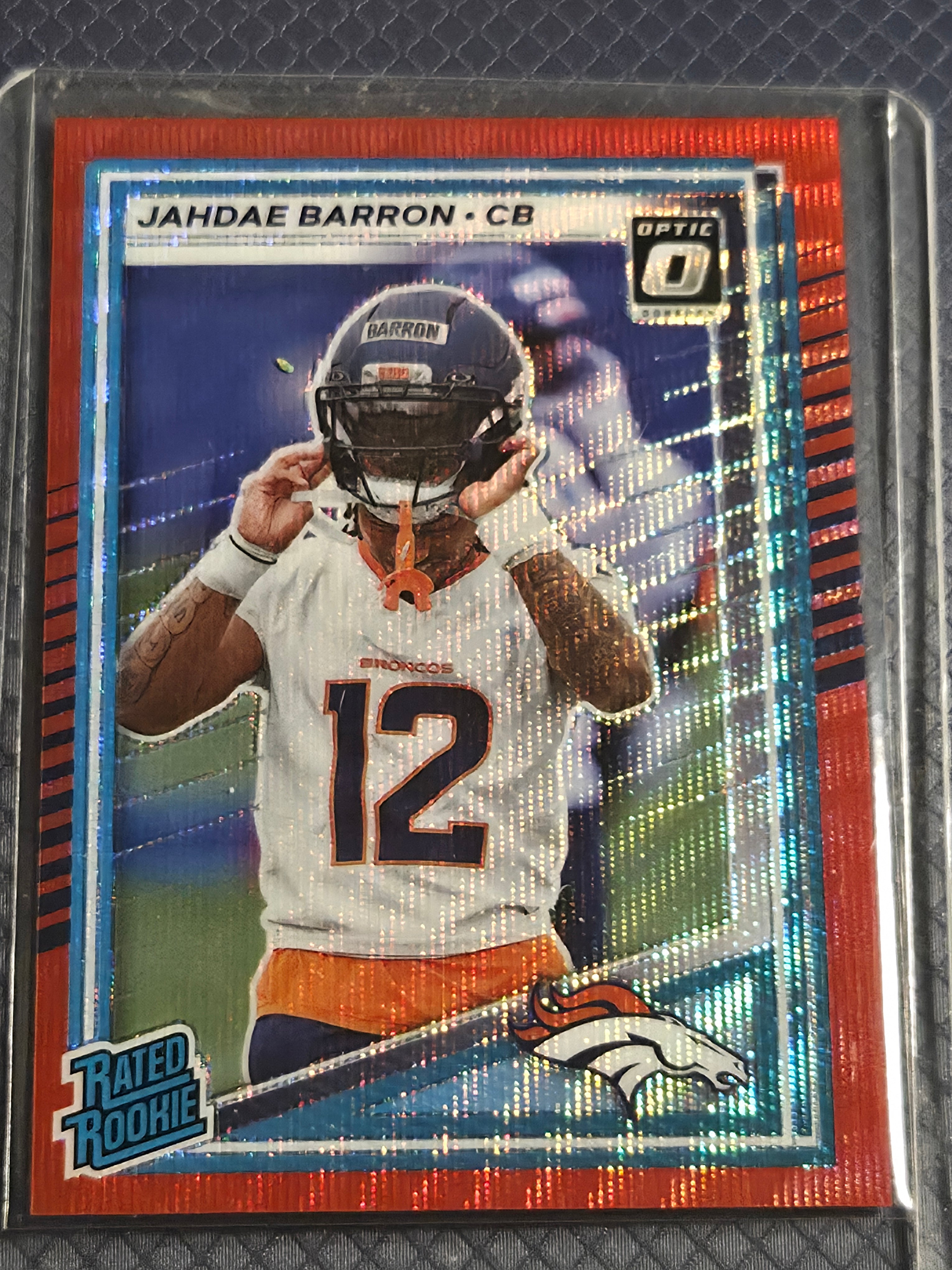 2025 Panini Optic Jahdae Barron #365 Red Wave