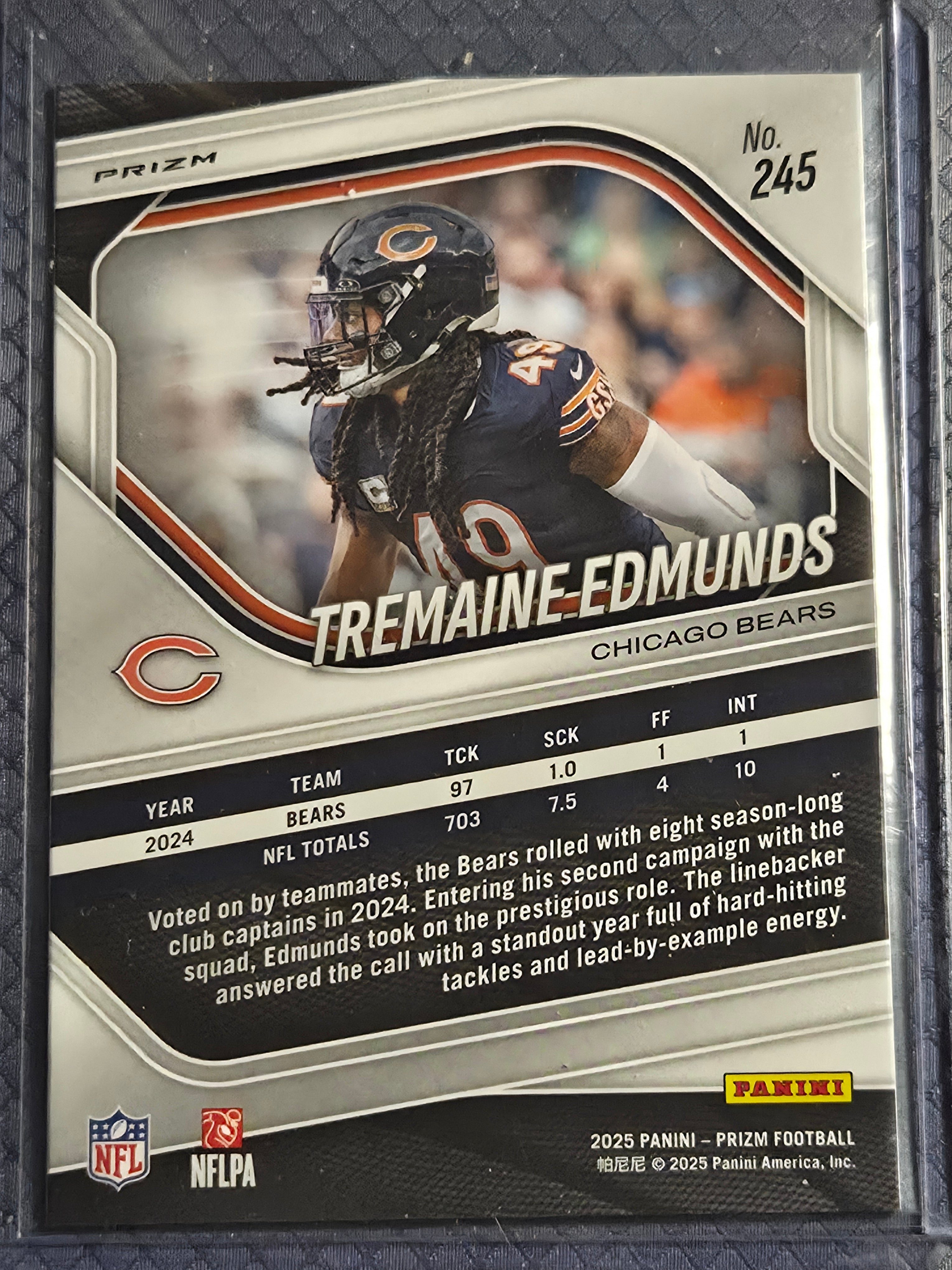 2025 Panini Prizm #245 Tremaine Edmunds Disco