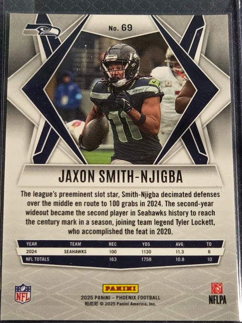 2025 Panini Phoenix #69 Jaxon Smith-Njigba Silver Hyper