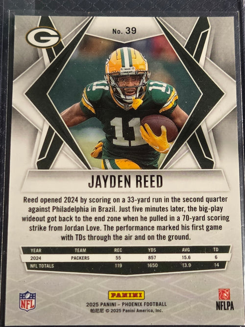 2025 Panini Phoenix #39 Jayden Reed Silver Hyper
