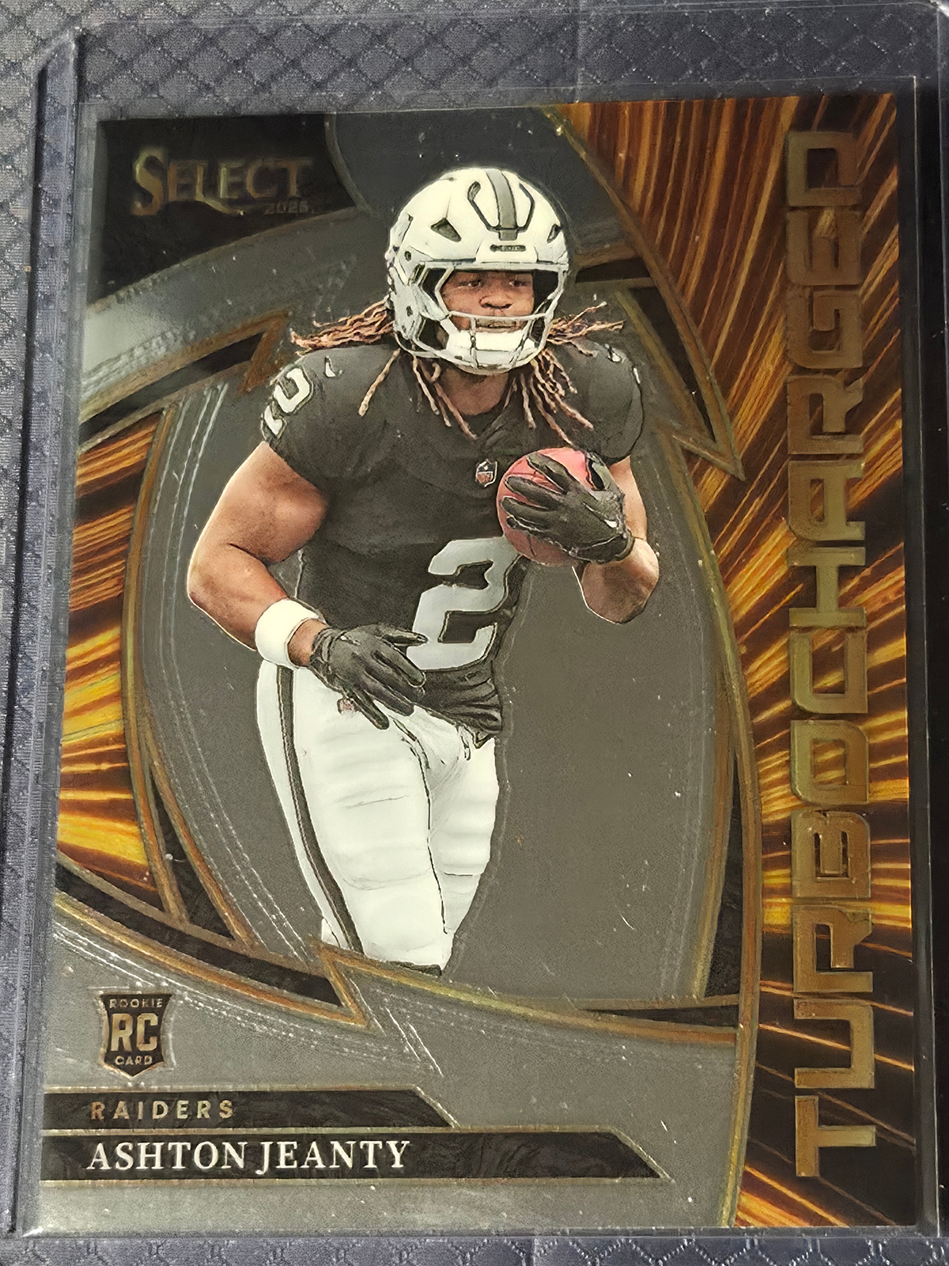 2025 Panini Select Ashton Jeanty #10 Las Vegas Raiders Turbocharged Insert