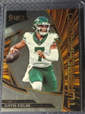 2025 Panini Select Justin Fields #5 New York Jets Turbocharged Insert