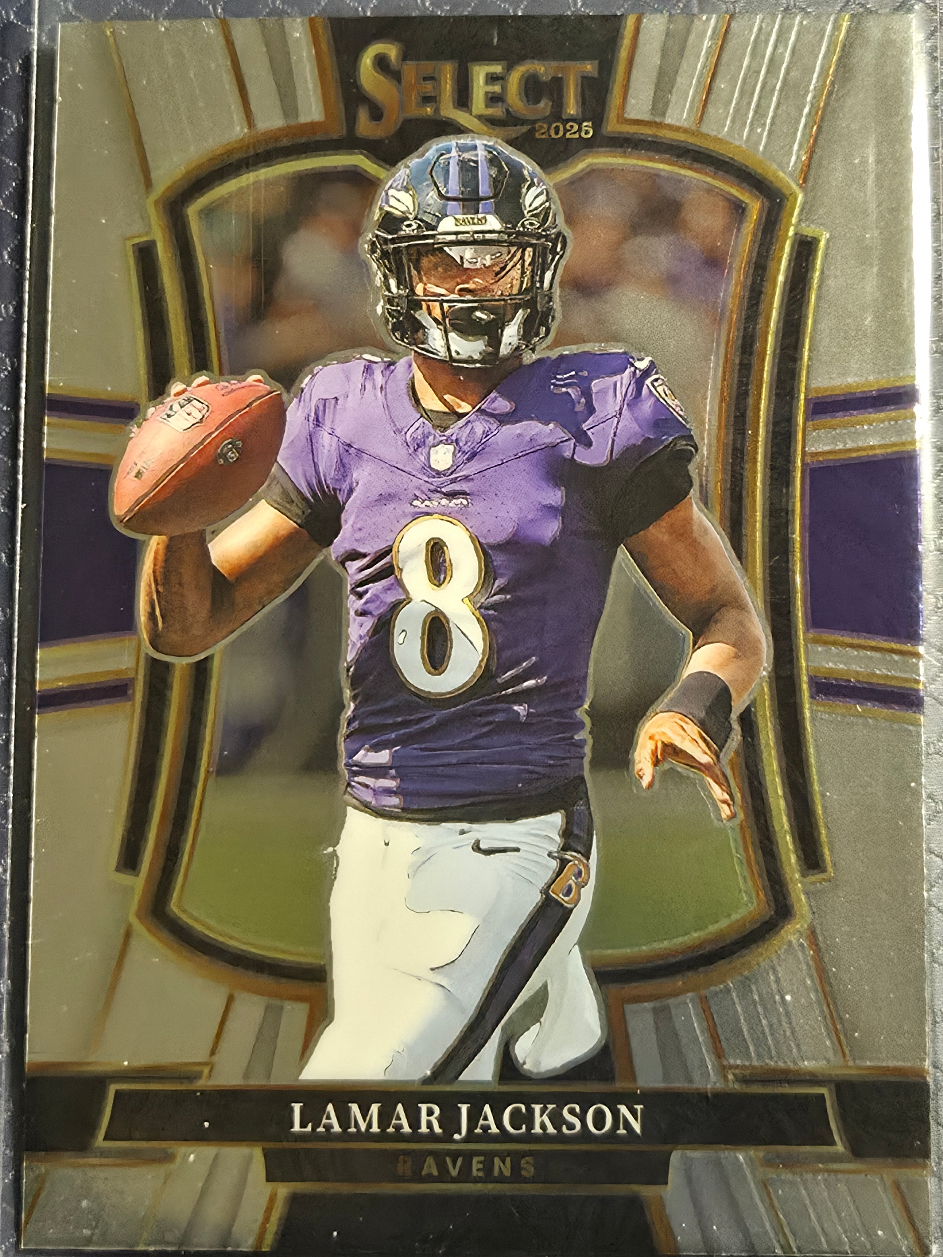 2025 Panini Select Lamar Jackson #160 Baltimore Ravens Premier Level