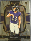 2025 Panini Select Tyler Loop #161 Baltimore Ravens Premier Level
