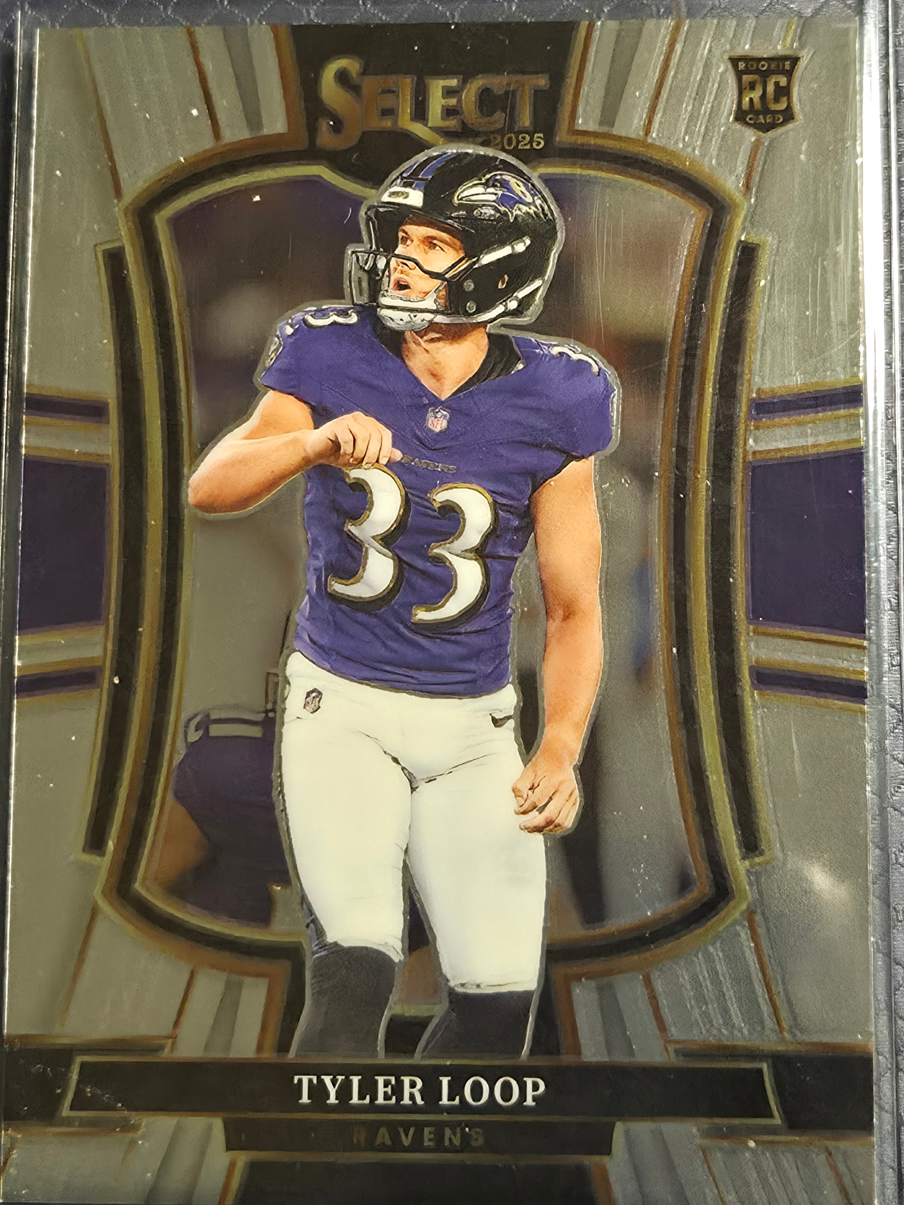 2025 Panini Select Tyler Loop #161 Baltimore Ravens Premier Level