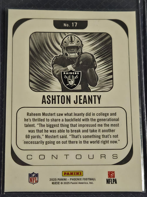 2025 Panini Phoenix Ashton Jeanty #17 Contours