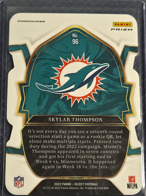 2022 Panini Select Skylar Thompson #96 Black/Red