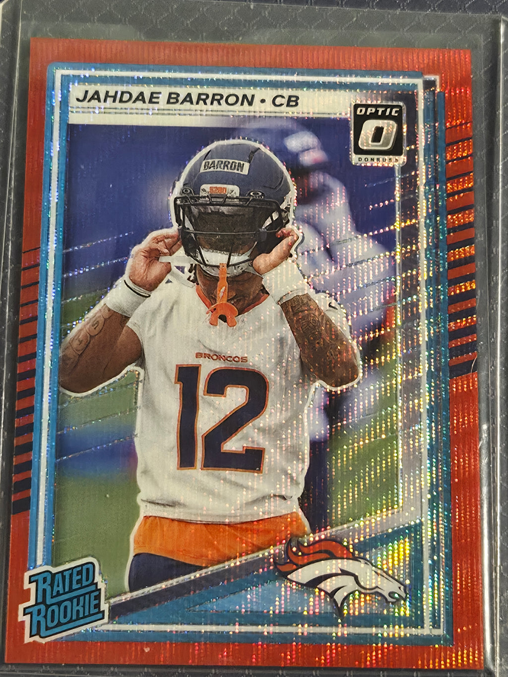 2025 Panini Optic Jahdae Barron #365 Red Wave