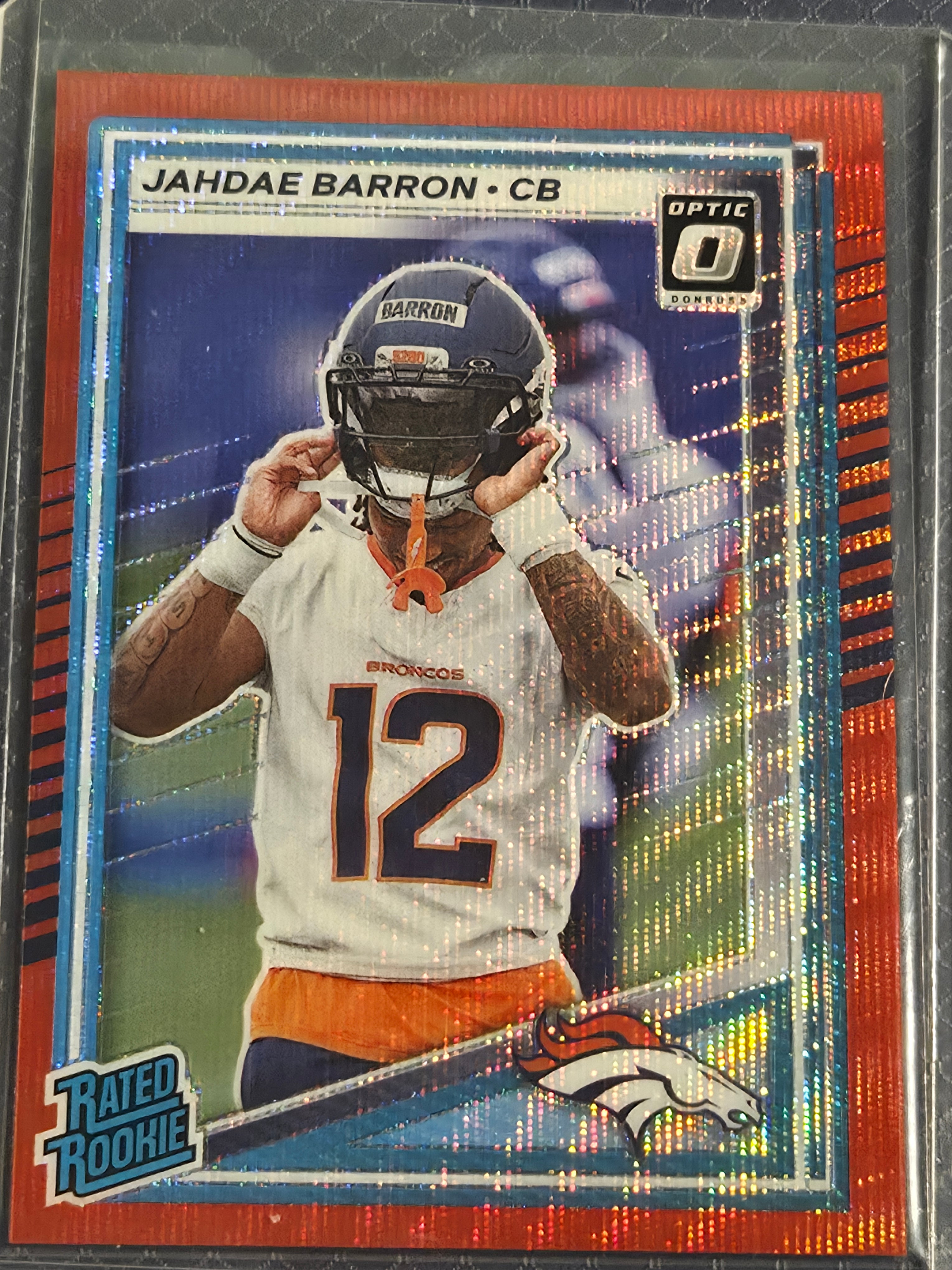 2025 Panini Optic Jahdae Barron #365 Red Wave