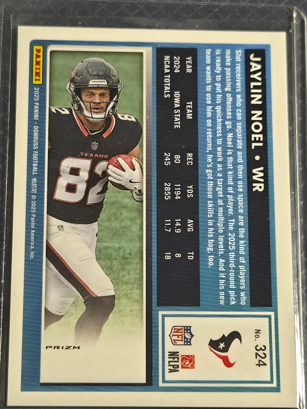 2025 Panini Optic Jaylin Noel #324 Red Wave