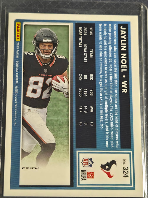 2025 Panini Optic Jaylin Noel #324 Red Wave