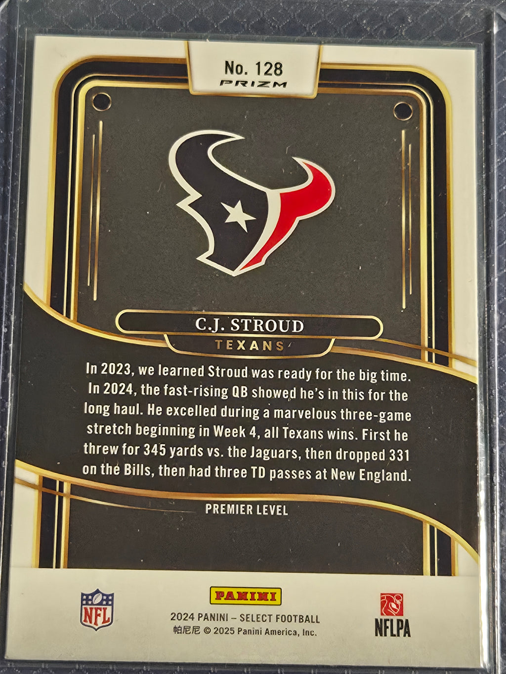 2024 Panini Prizm C.J. Stroud #128 Red/Blue