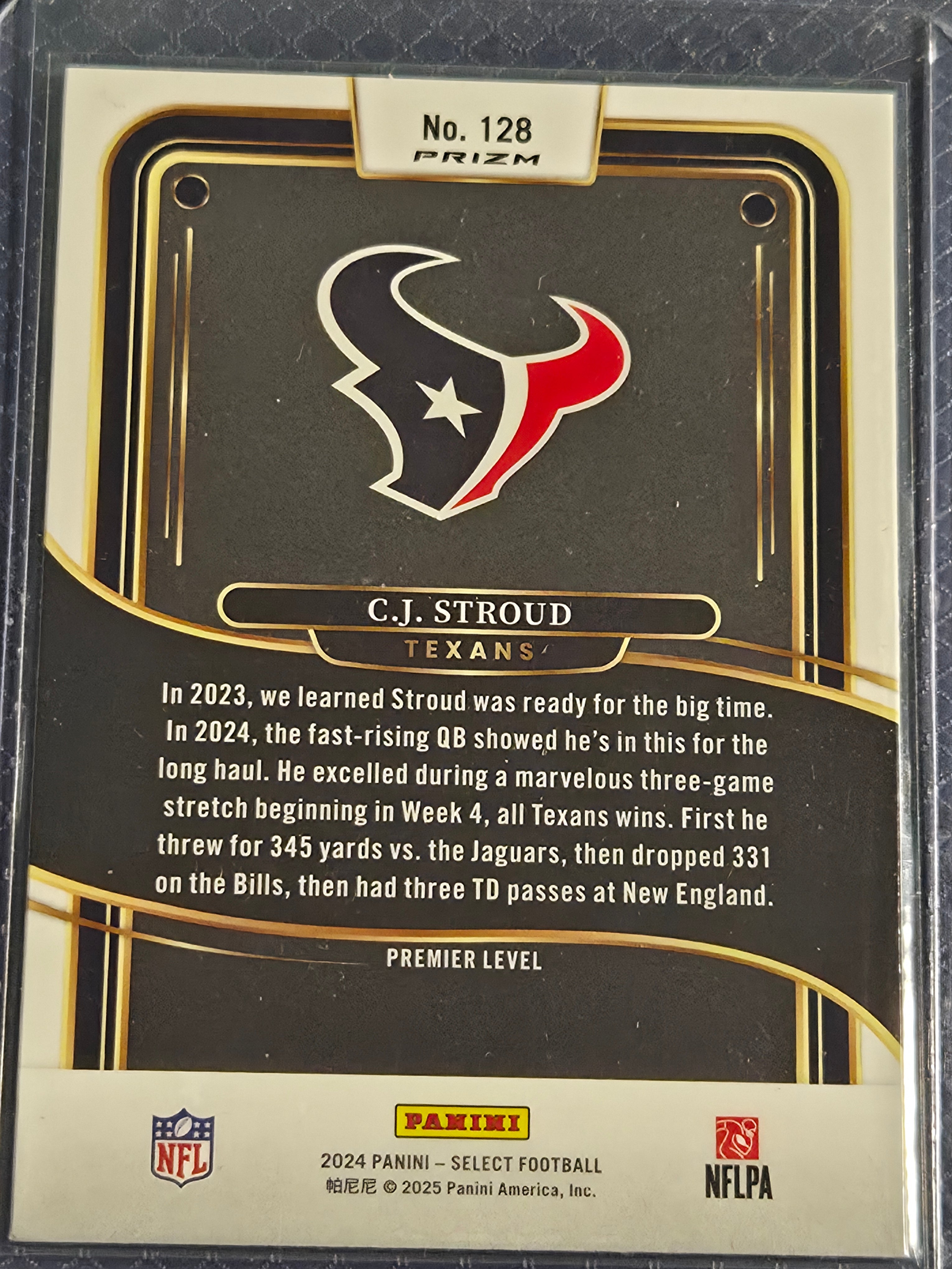 2024 Panini Prizm C.J. Stroud #128 Red/Blue