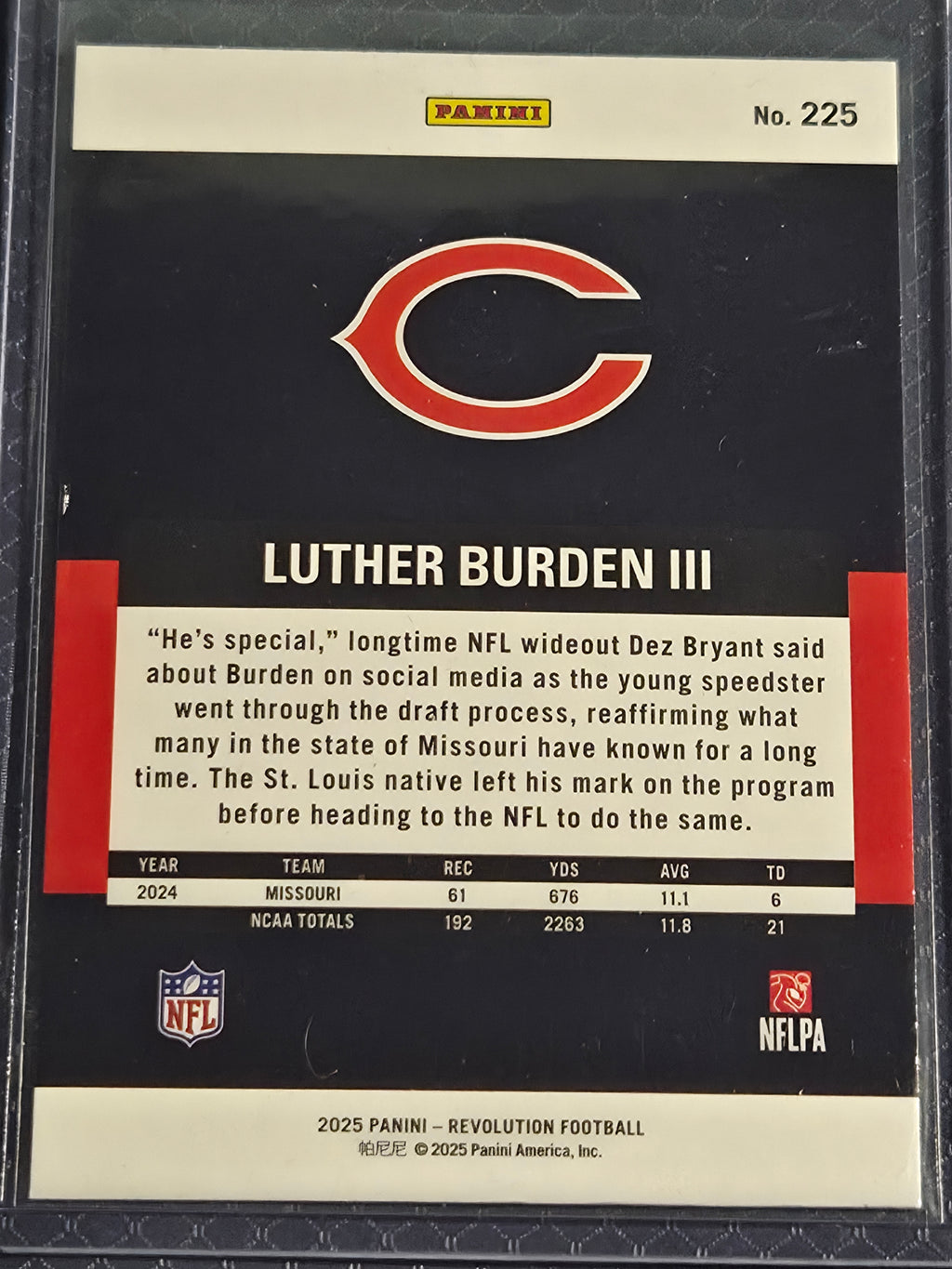 2025 Panini Revolution Luther Burden III #225 Base