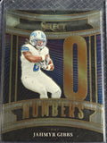 2025 Panini Select Jahmyr Gibbs #6 Detroit Lions Numbers Insert