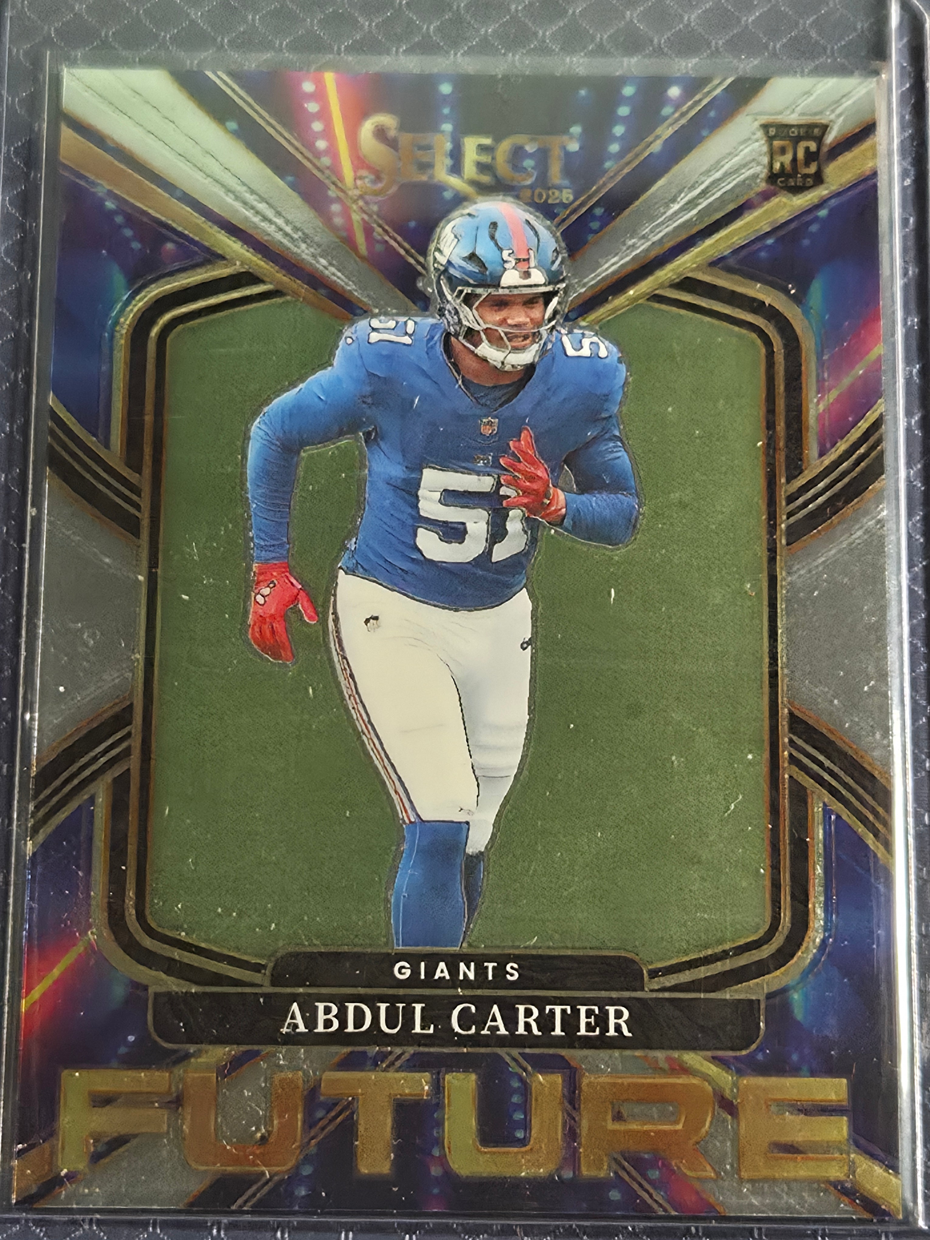 2025 Panini Select Abdul Carter #18 New York Giants Future Insert
