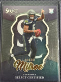 2025 Panini Select Jalen Milroe #13 Seattle Seahawks Certified Insert