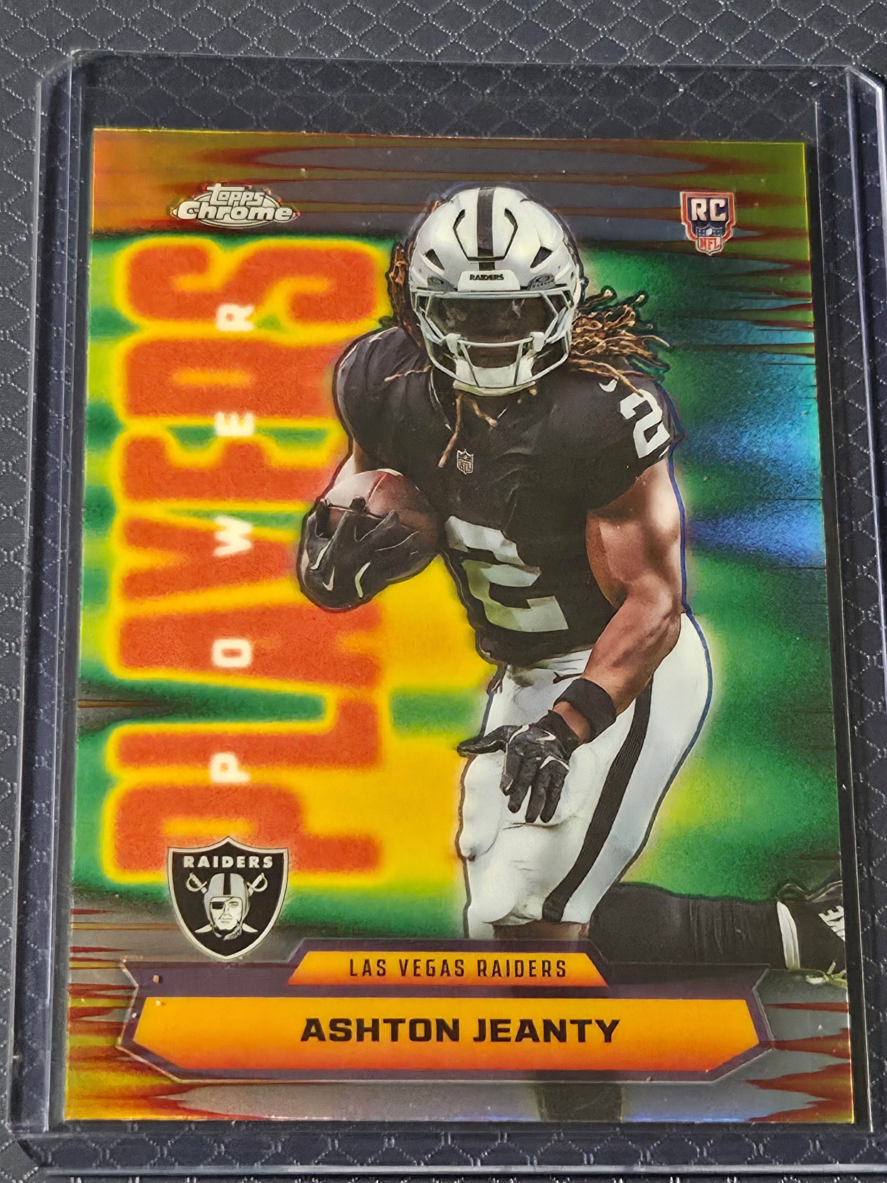 2025 Topps Chrome Football Ashton Jeanty PP-14 Power Players Rookie Card