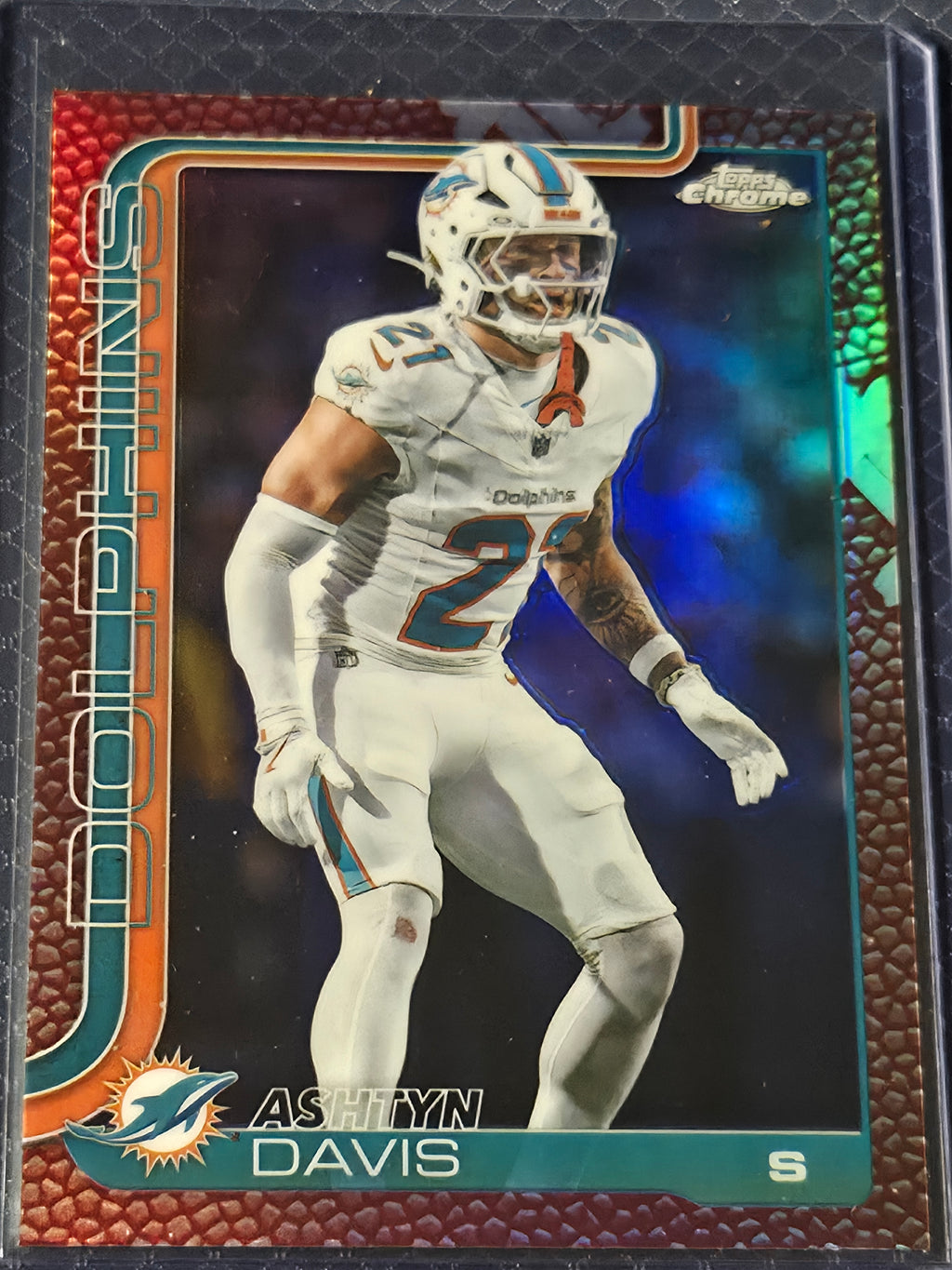 2025 Topps Chrome Football Ashtyn Davis #194 Pigskin Refractor