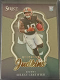 2025 Panini Select Quinshon Judkins #20 Cleveland Browns Certified Insert