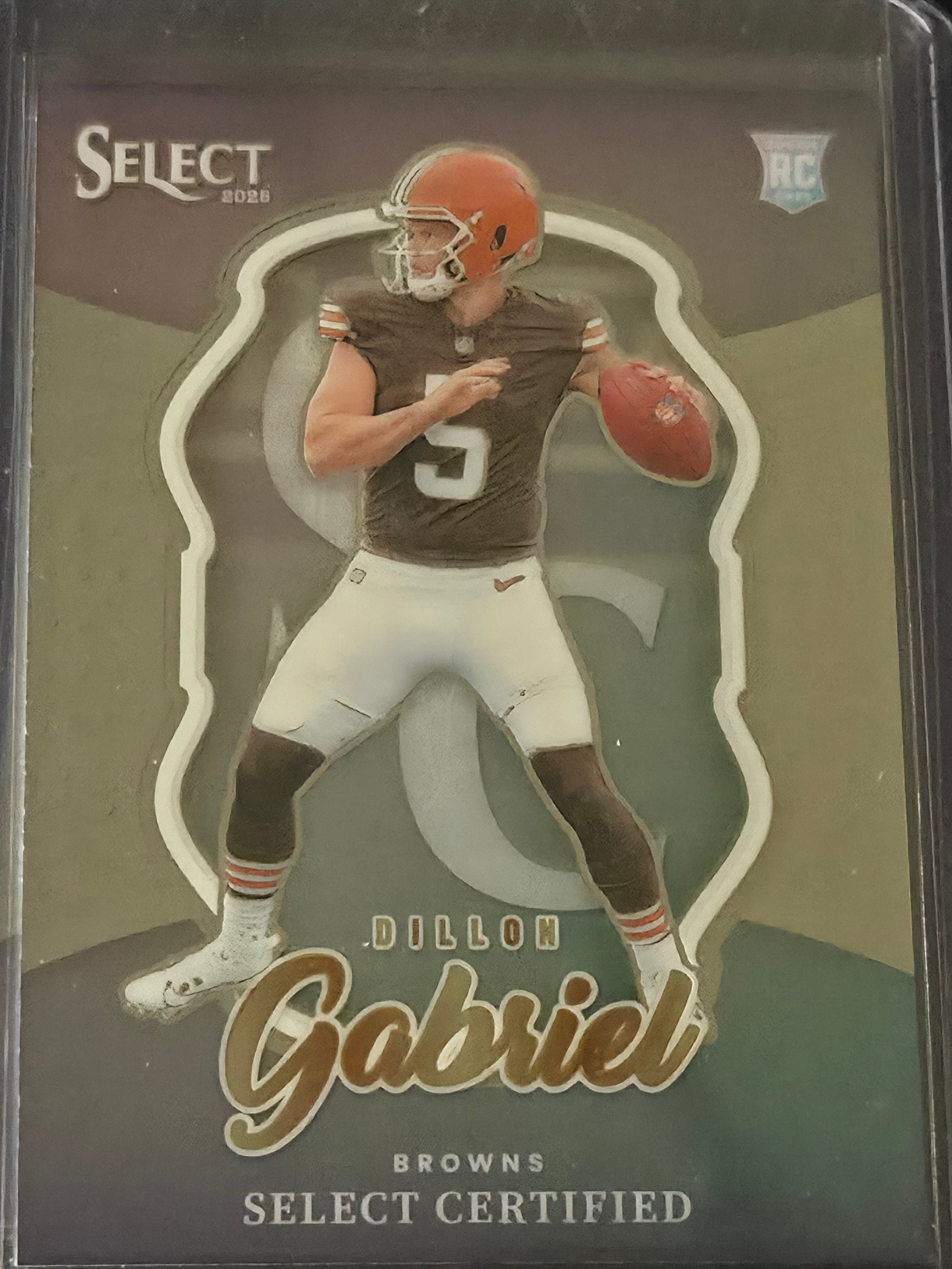 2025 Panini Select Dillon Gabriel #11 Cleveland Browns Certified Insert