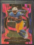 2025 Panini Select Football Pink Shock #2 Omarion Hampton