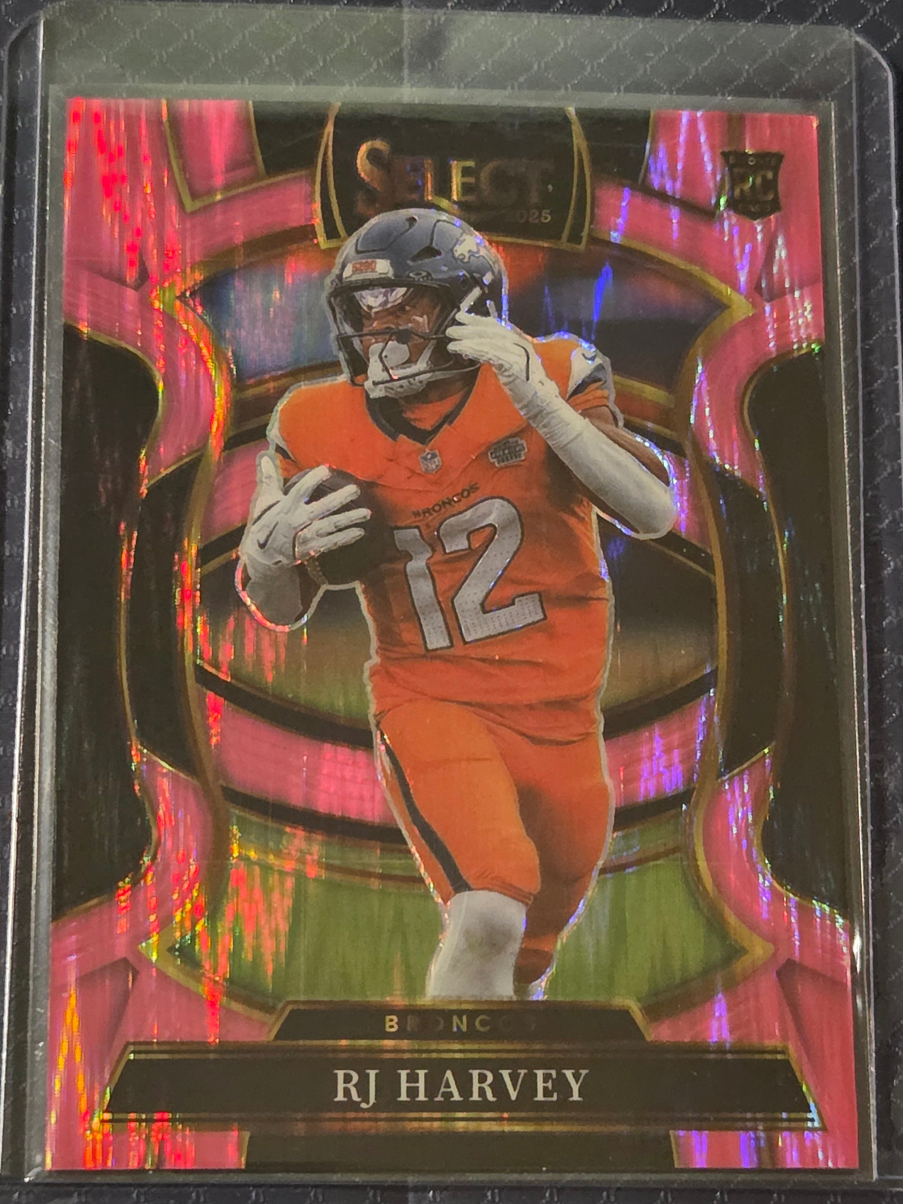 2025 Panini Select Football Pink Shock #10 RJ Harvey