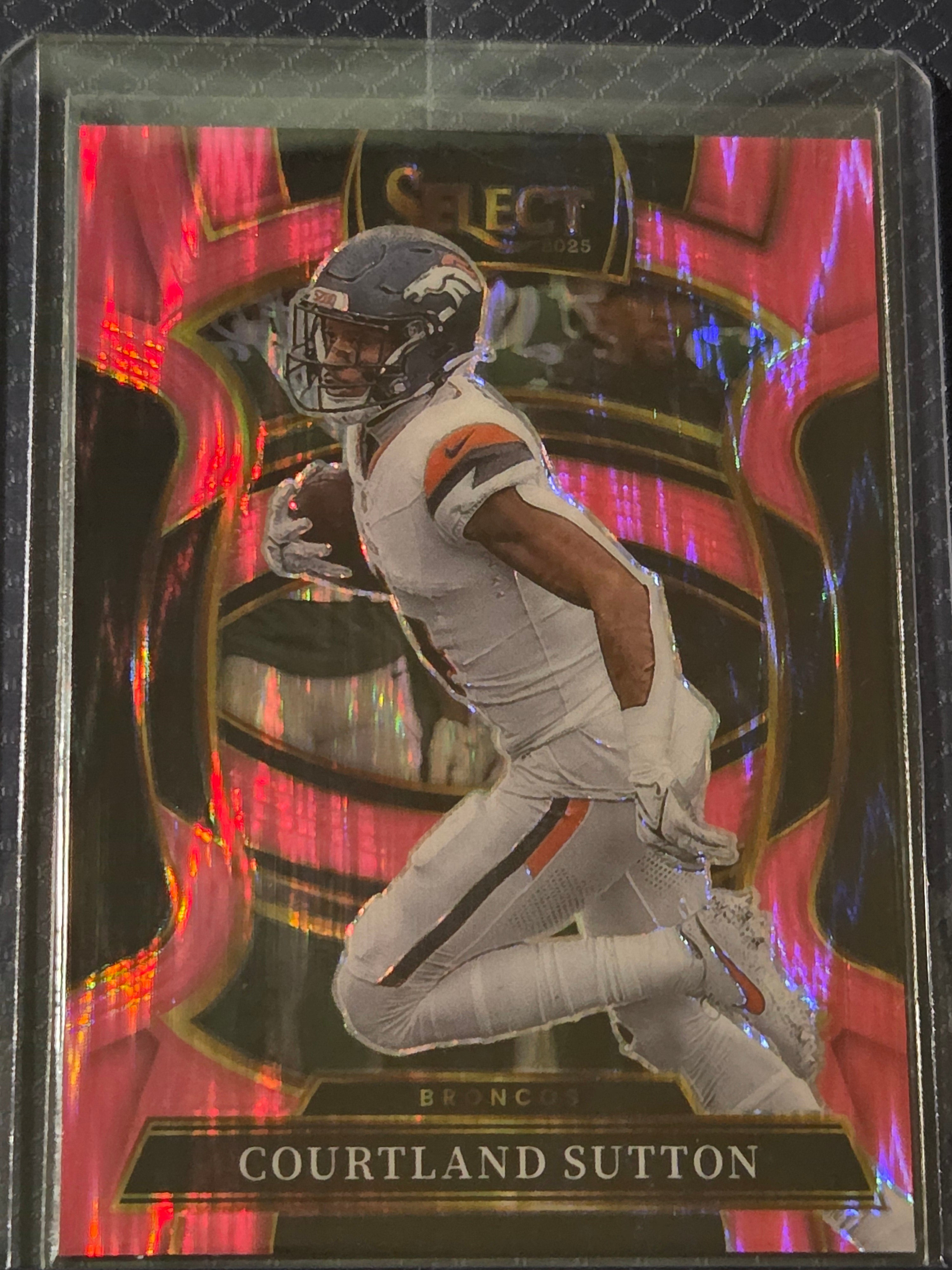 2025 Panini Select Football Pink Shock #11 Courtland Sutton