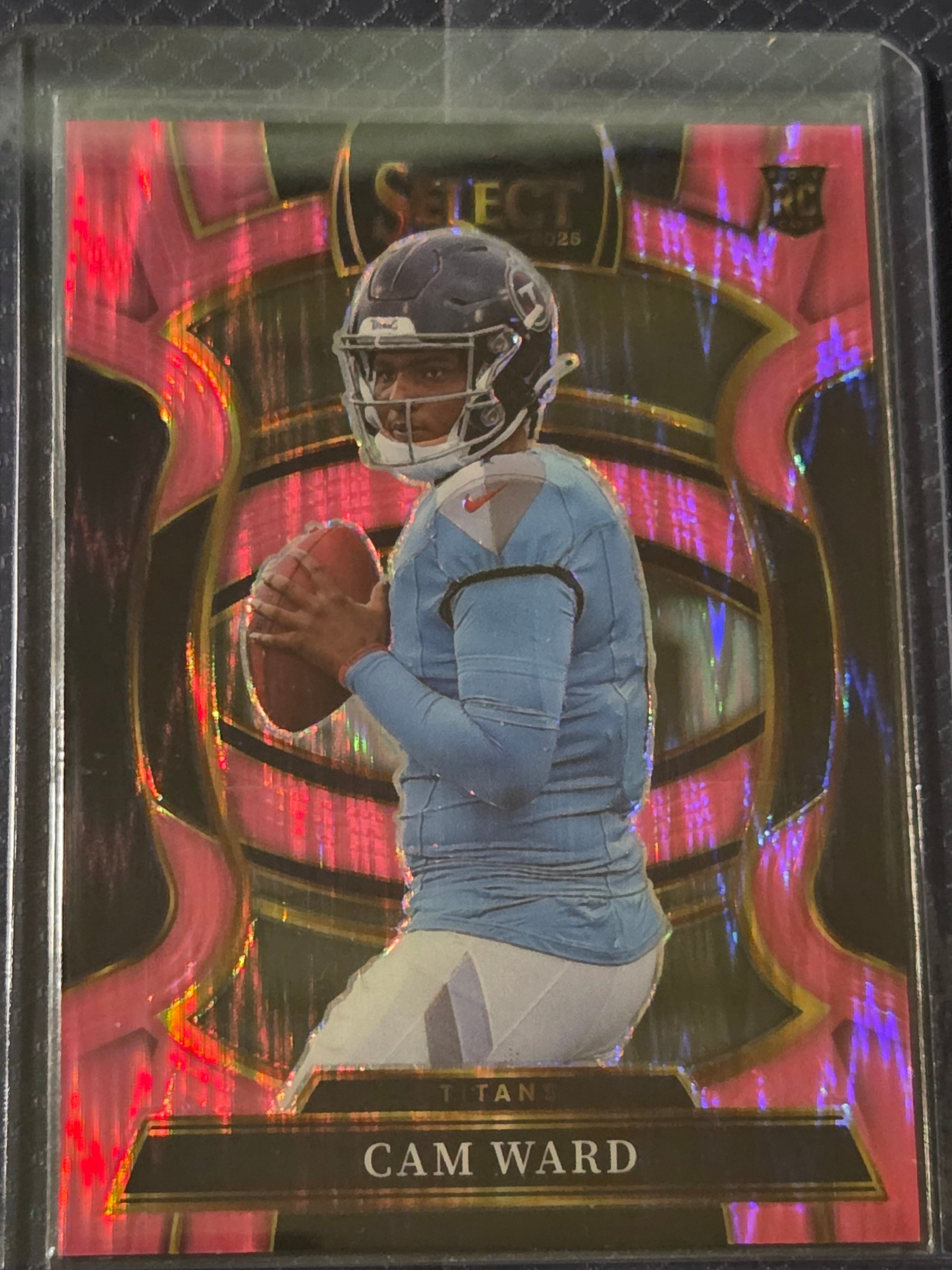 2025 Panini Select Football Pink Shock #26 Cam Ward