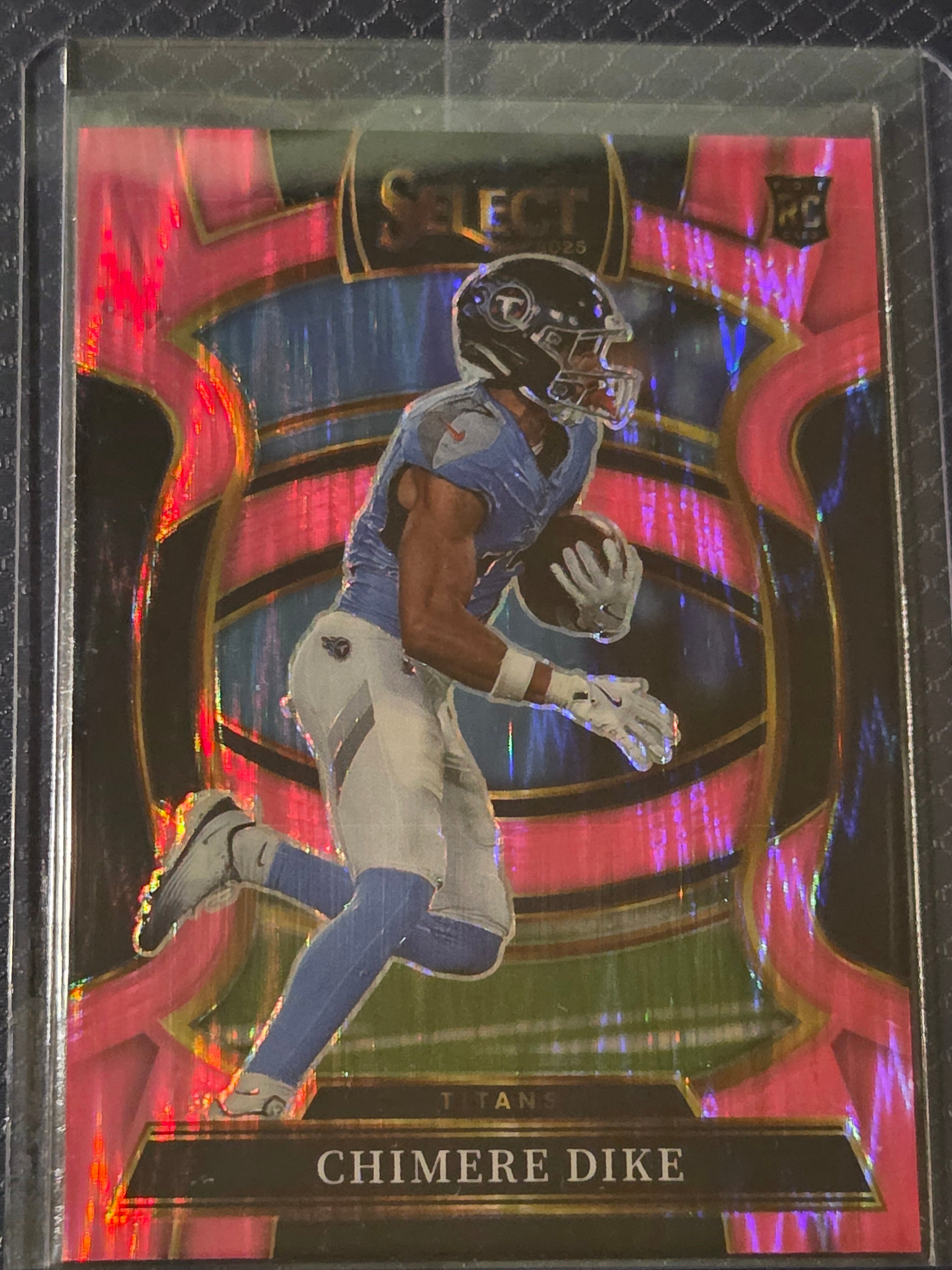 2025 Panini Select Football Pink Shock #27 Chimere Dike