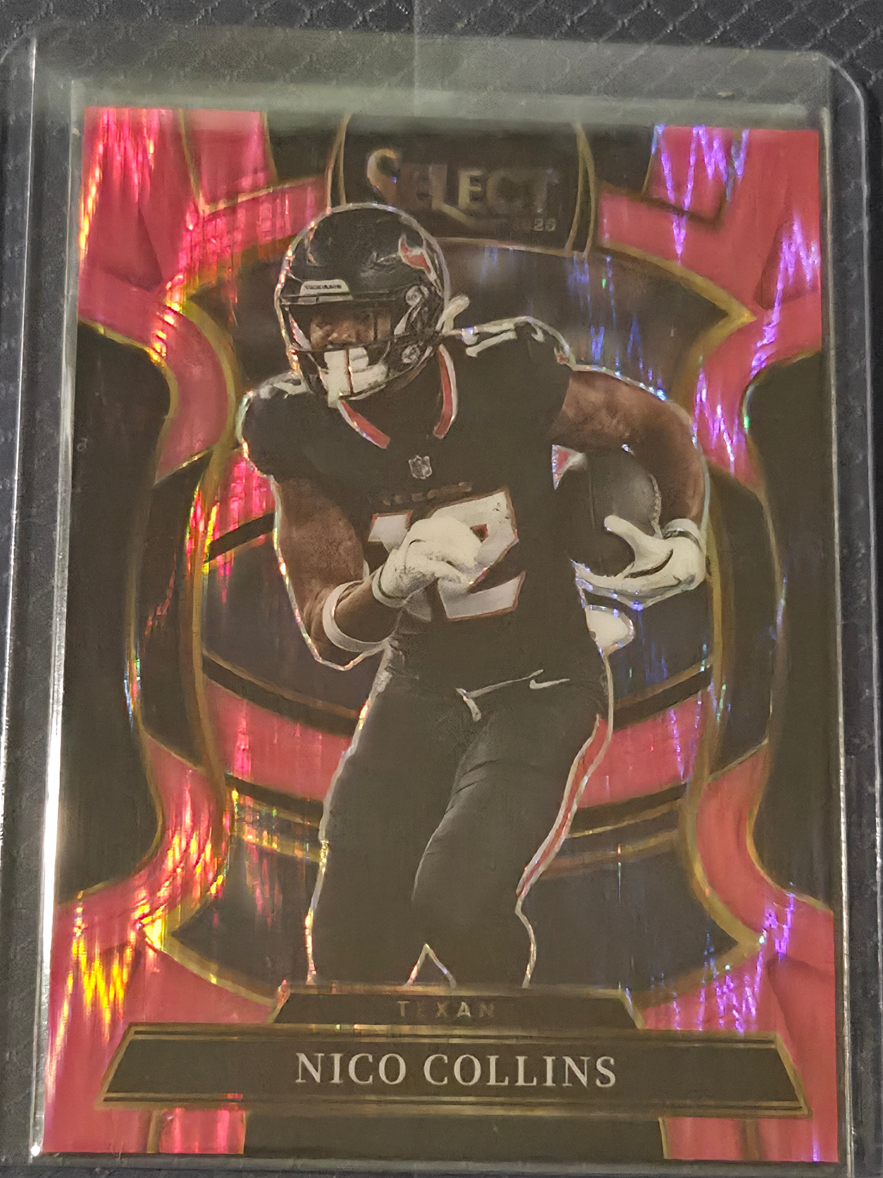2025 Panini Select Football Pink Shock #35 Nico Collins