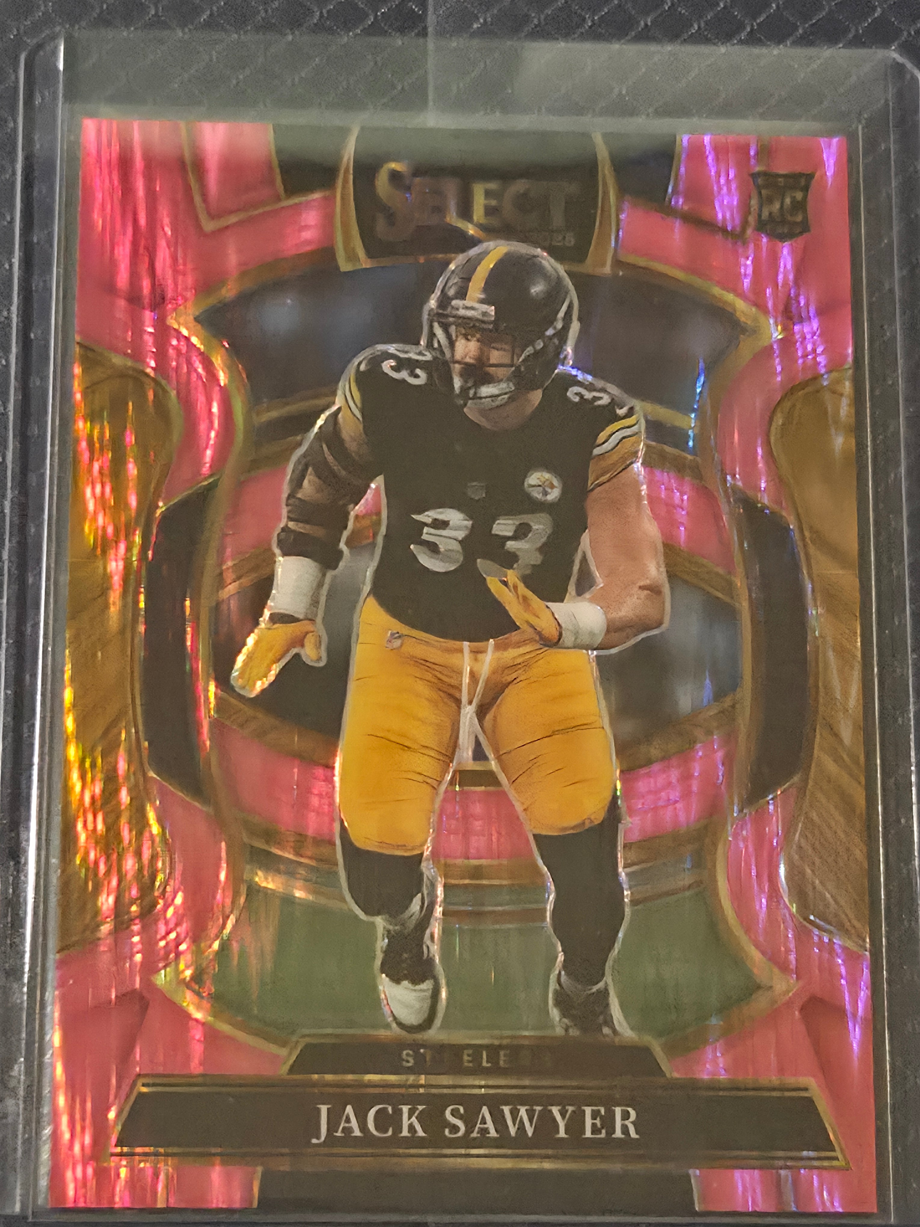 2025 Panini Select Football Pink Shock #53 Jack Sawyer