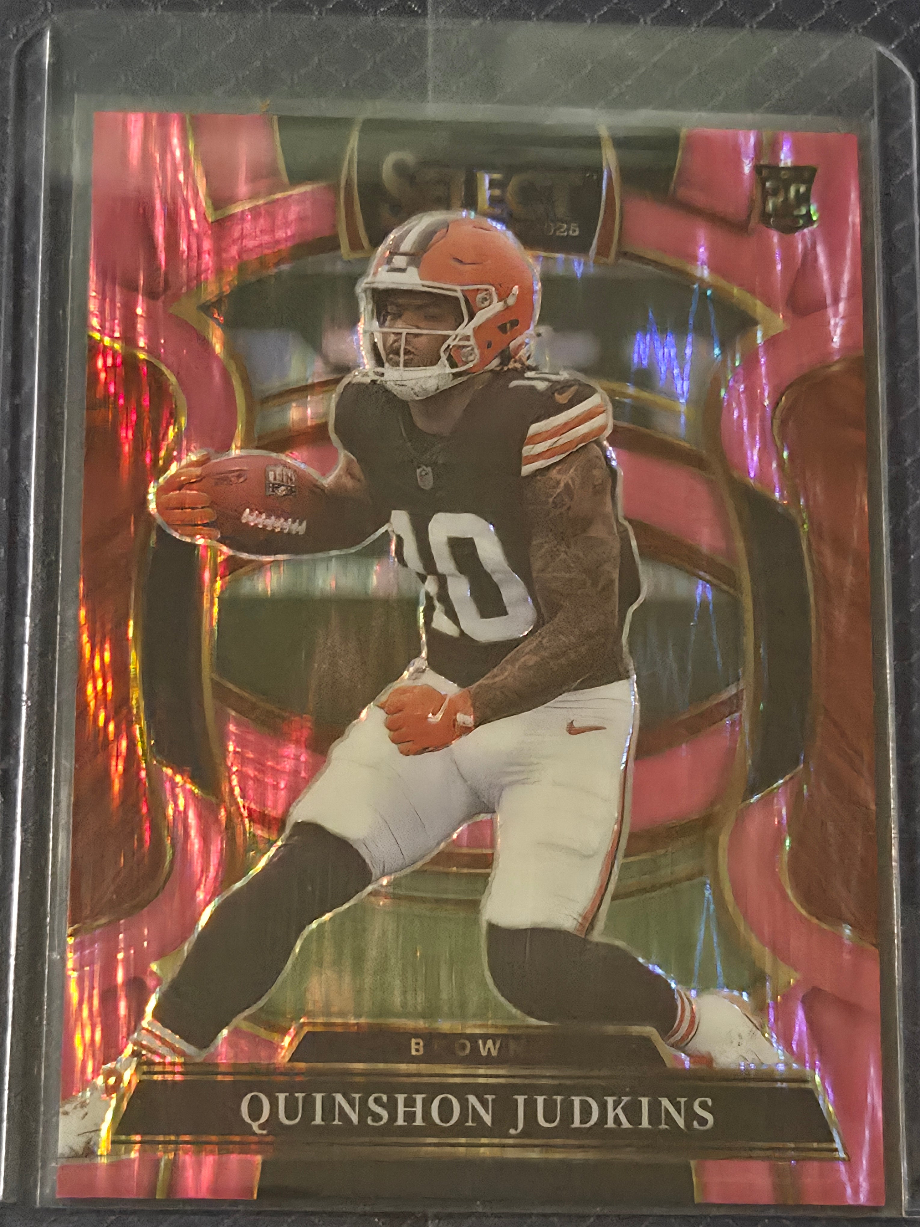 2025 Panini Select Football Pink Shock #55 Quinshon Judkins