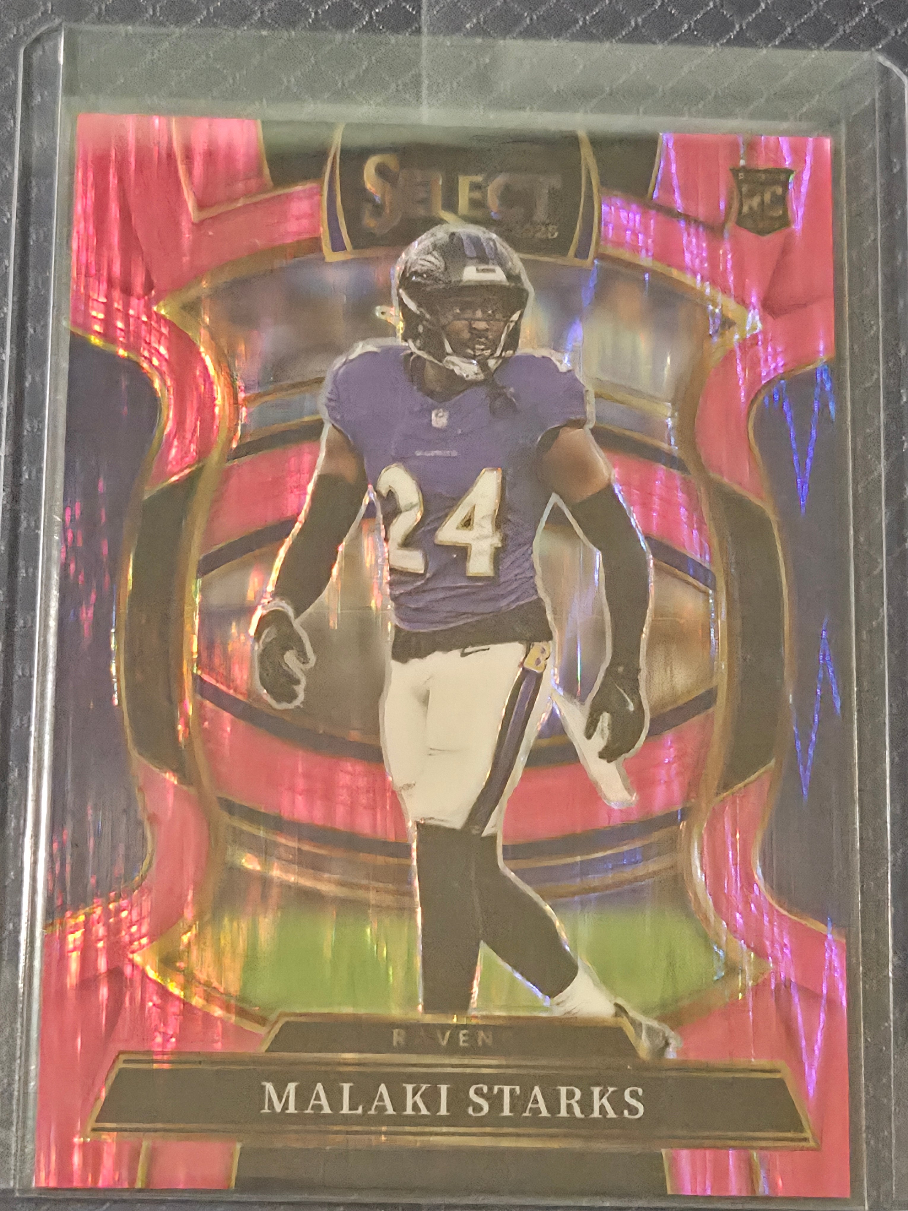 2025 Panini Select Football Pink Shock #61 Malaki Starks