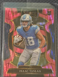 2025 Panini Select Football Pink Shock #70 Isaac TeSlaa