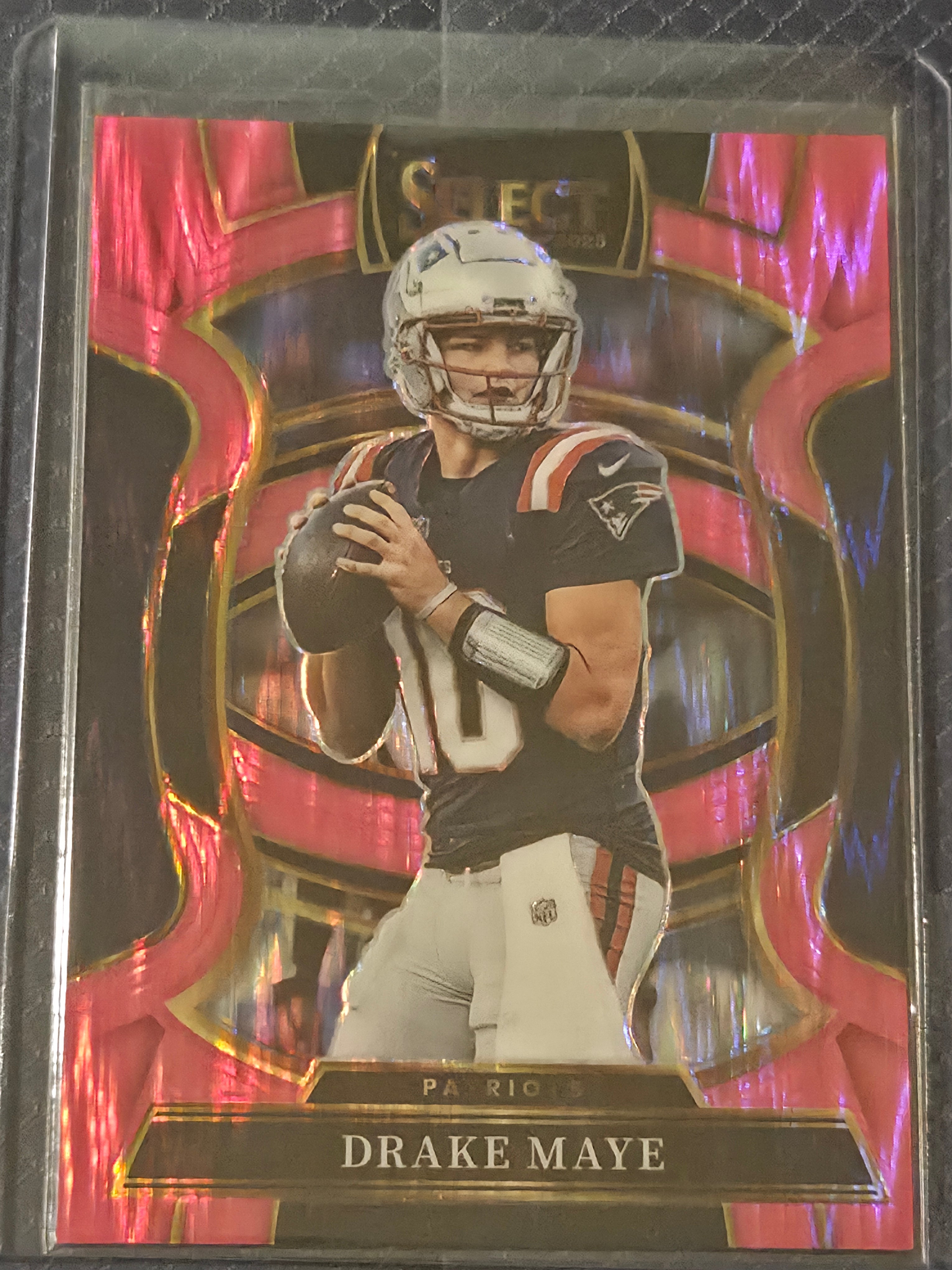 2025 Panini Select Football Pink Shock #80 Drake Maye