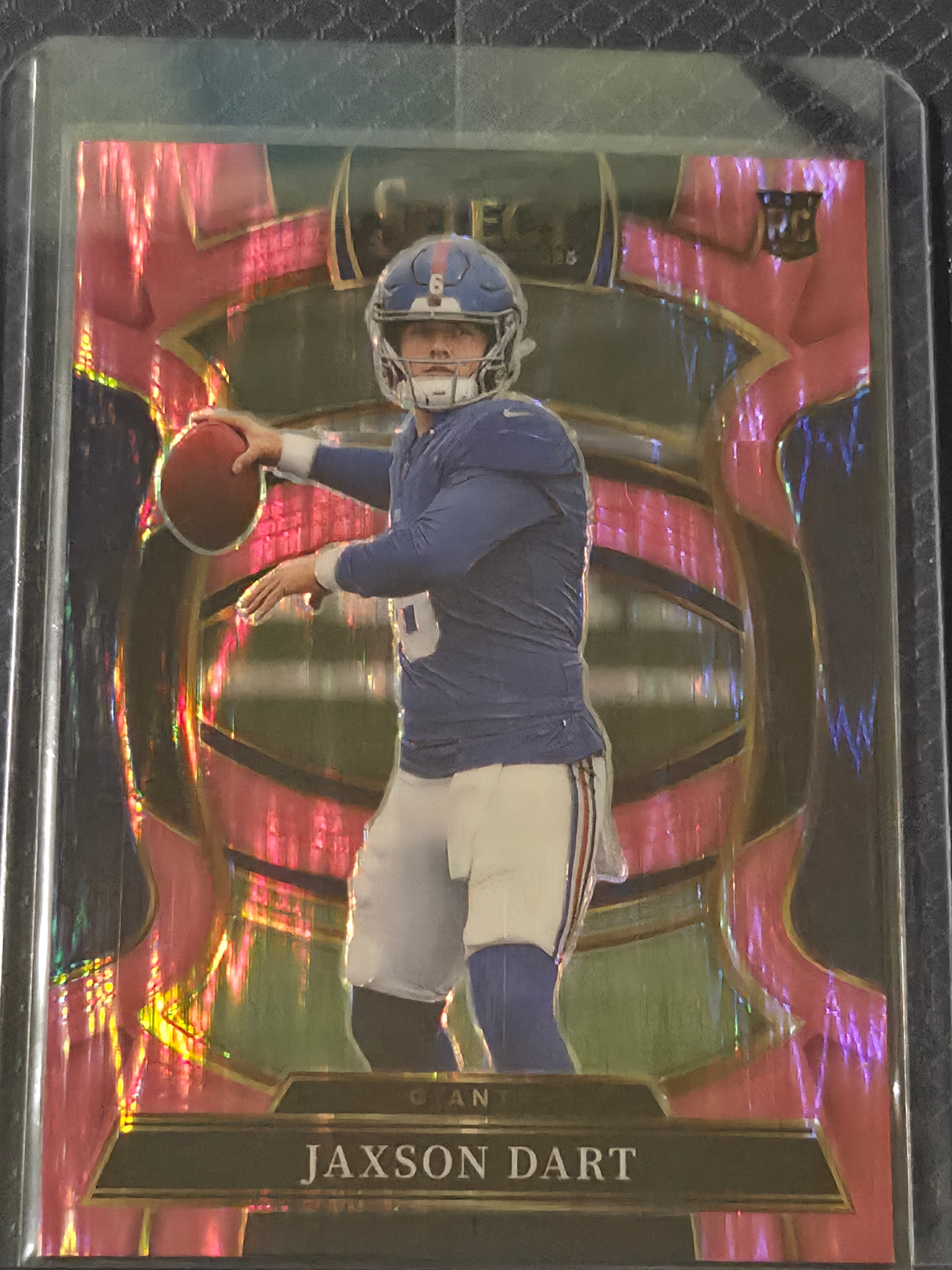 2025 Panini Select Football Pink Shock #93 Jaxson Dart