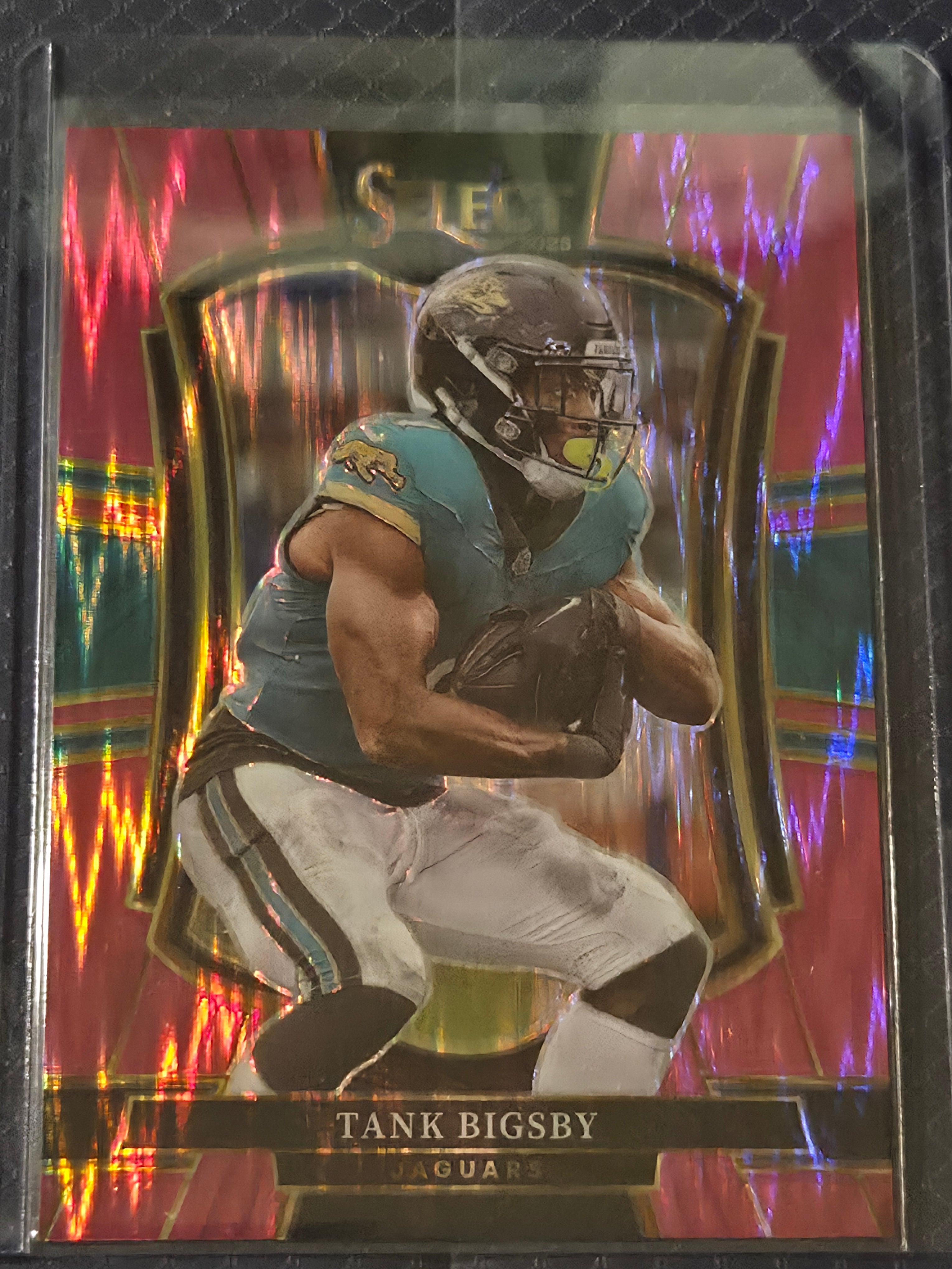 2025 Panini Select Football Pink Shock #129 Tank Bigsby