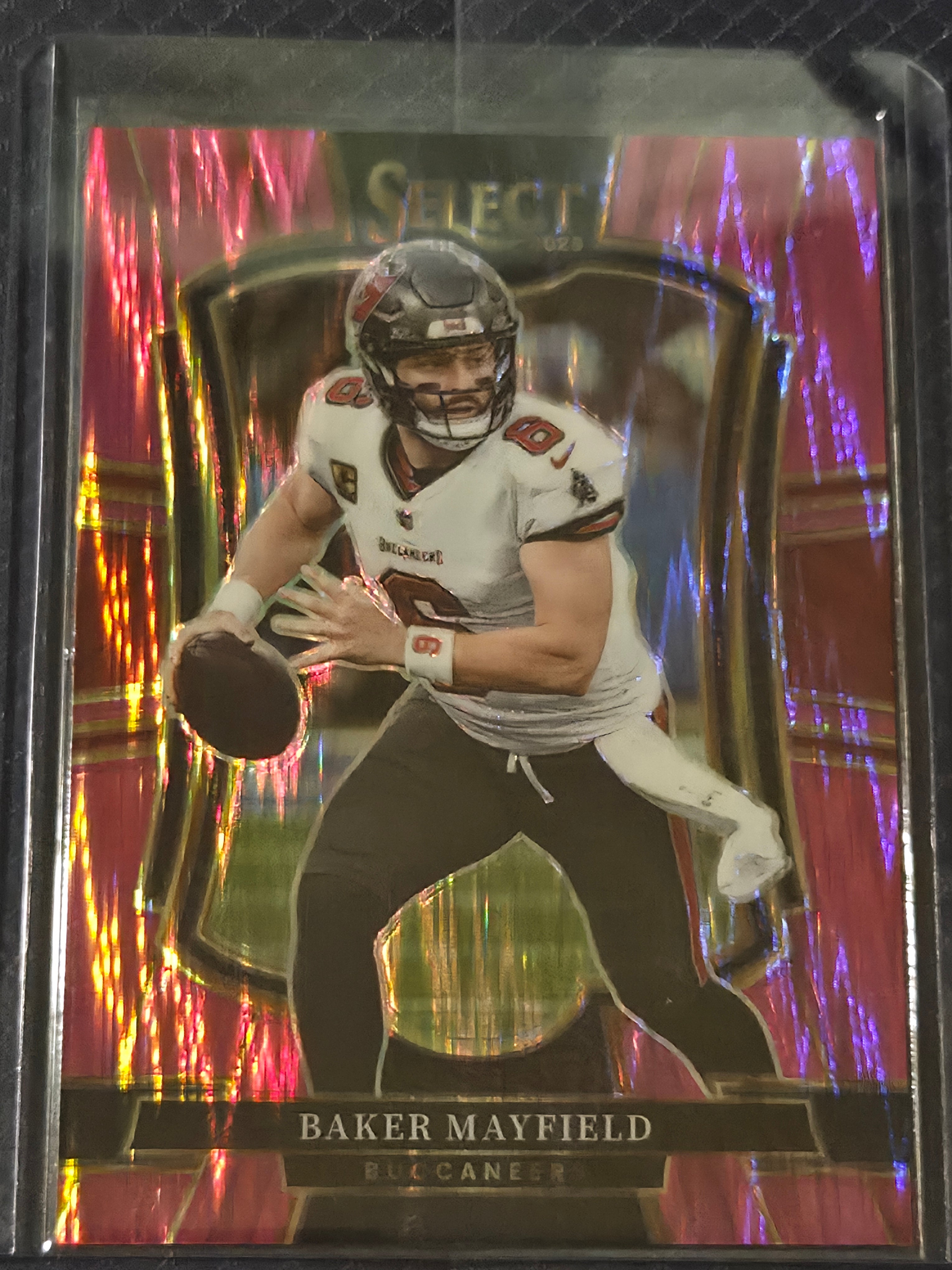 2025 Panini Select Football Pink Shock #137 Baker Mayfield