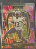 2025 Panini Select Football Pink Shock #165 Aaron Jones