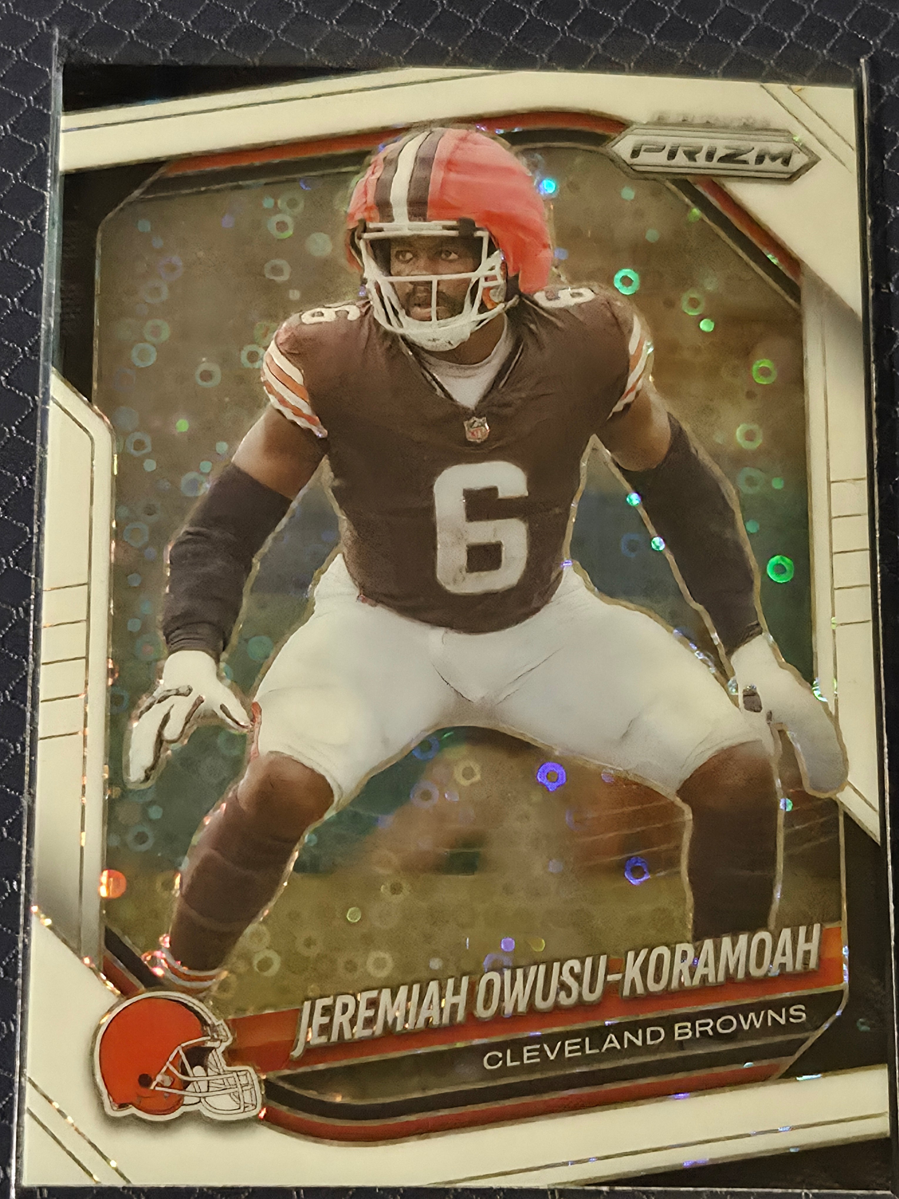 2025 Panini Prizm Football Jeremiah Owusu-Koramoah #159 White Disco Prizm