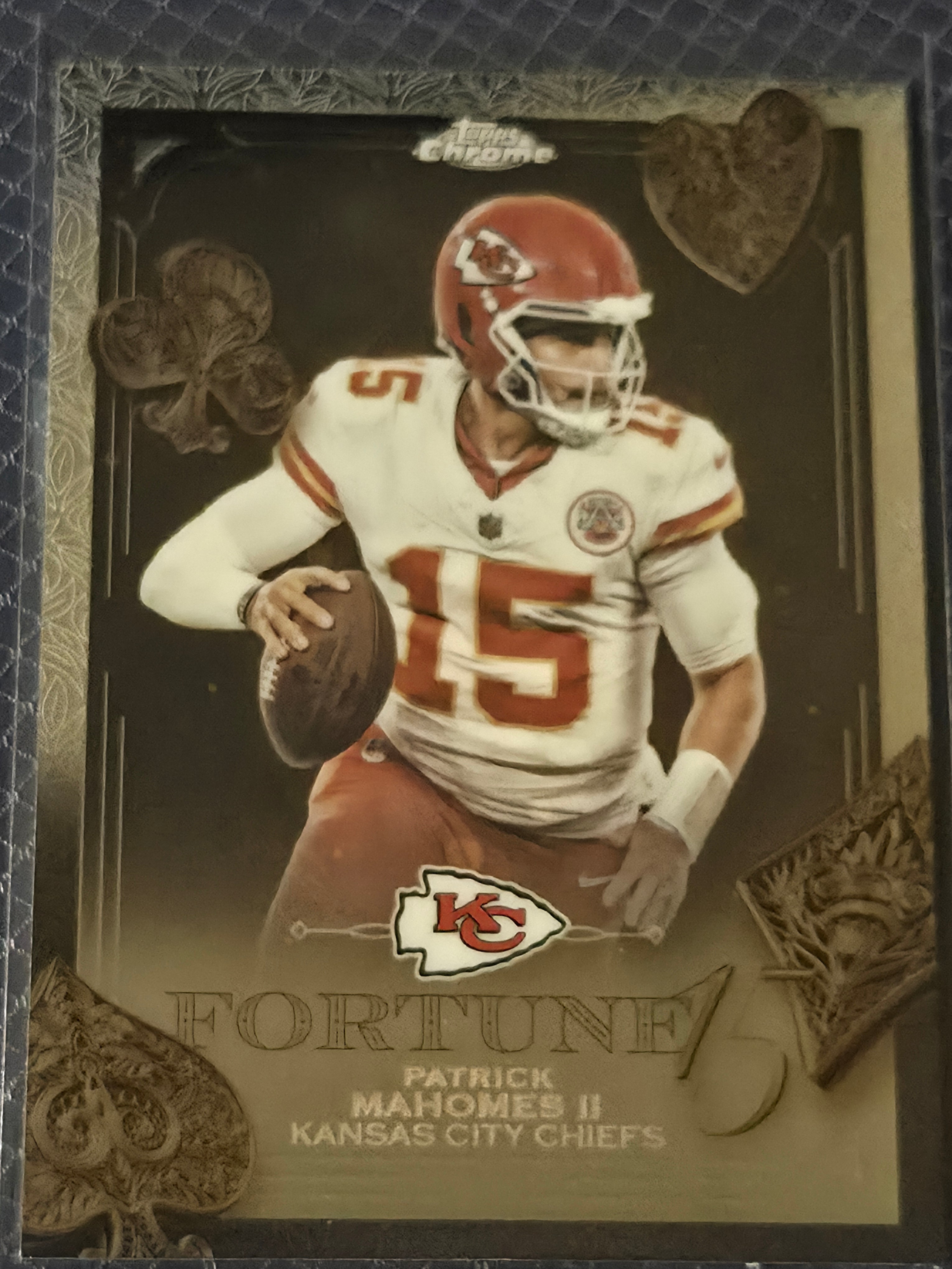 2025 Topps Chrome Football Patrick Mahomes F15-6 Fortune 15