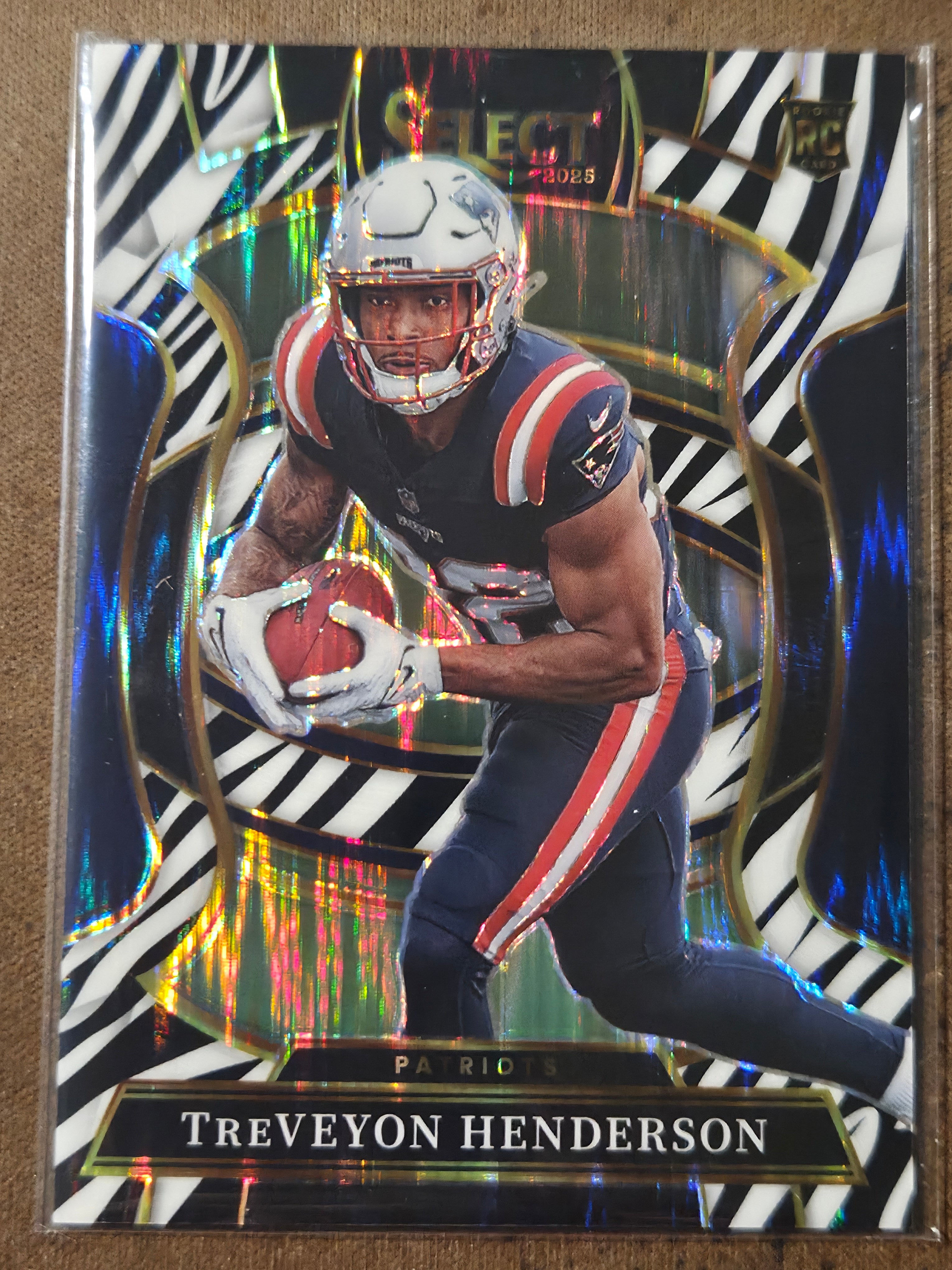 2025 Panini Select Treveyon Henderson #78 Zebra Rookie RC