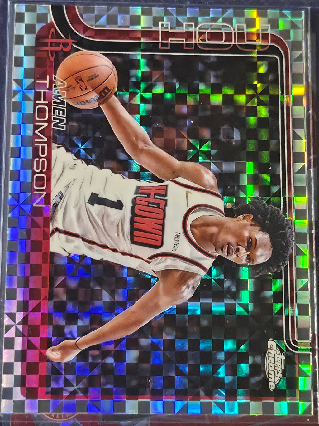 2025 Topps Basketball - Amen Thompson #17 X-Fractor