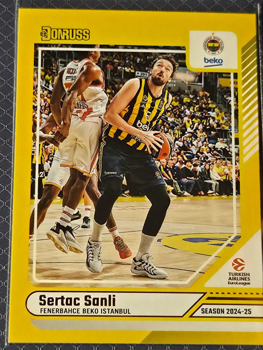 2024-25 Donruss Euroleague - Sertac Sanli #91 Yellow Border